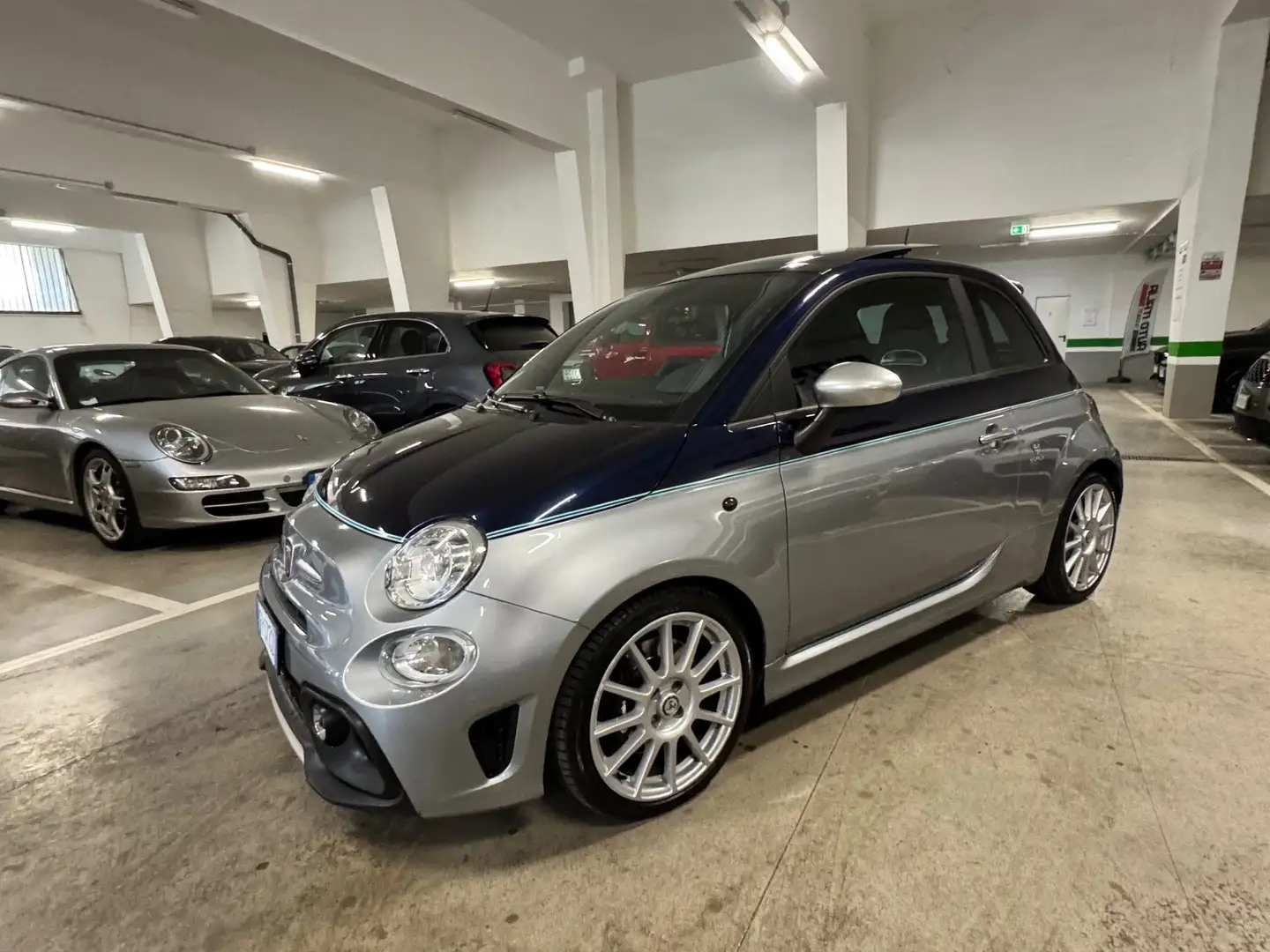 Abarth 695 1.4 t-jet RIVALE 180cv auto#TETTOAPRIBILE#PELLE Gris - 2