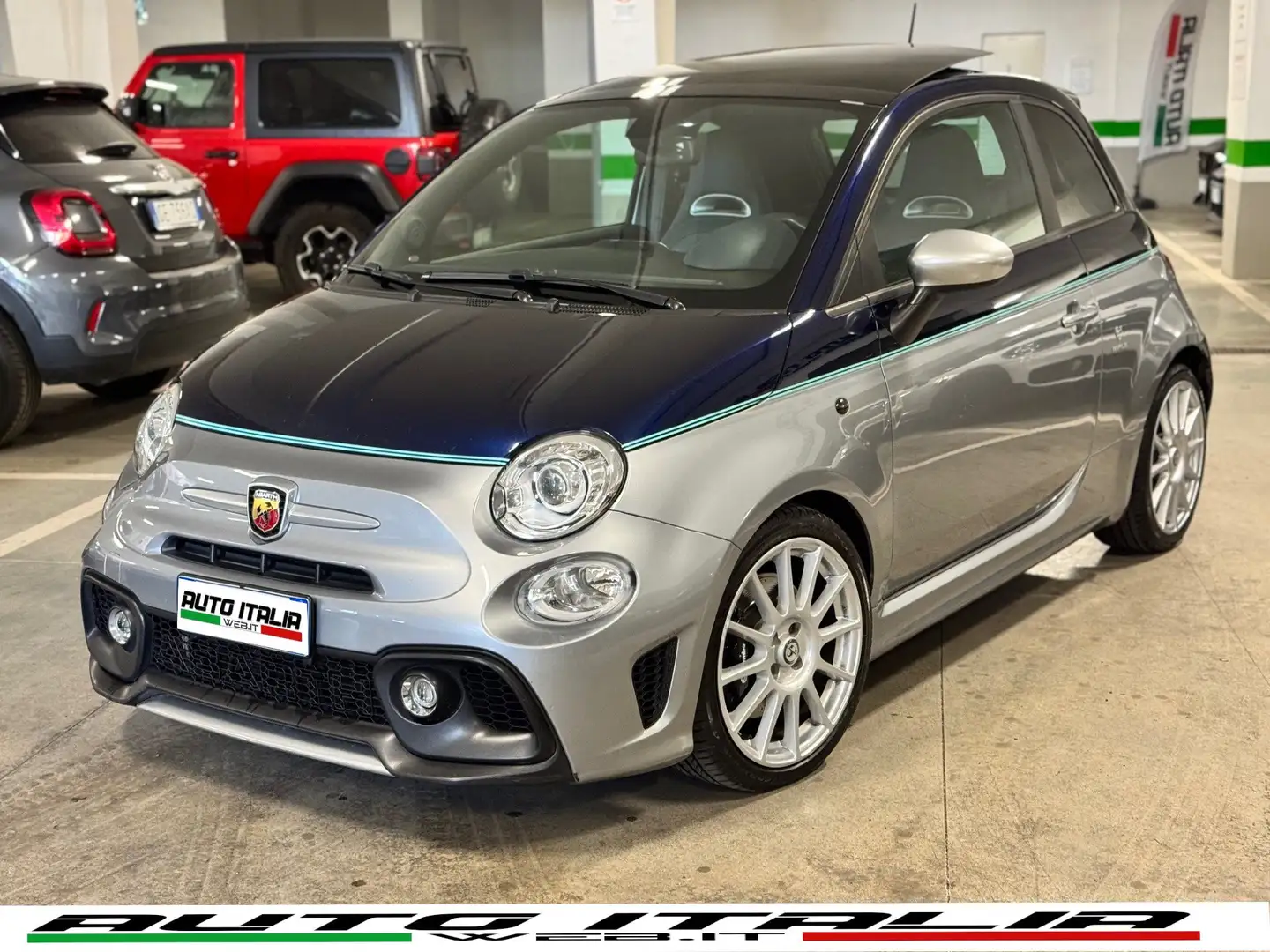 Abarth 695 1.4 t-jet RIVALE 180cv auto#TETTOAPRIBILE#PELLE Gris - 1