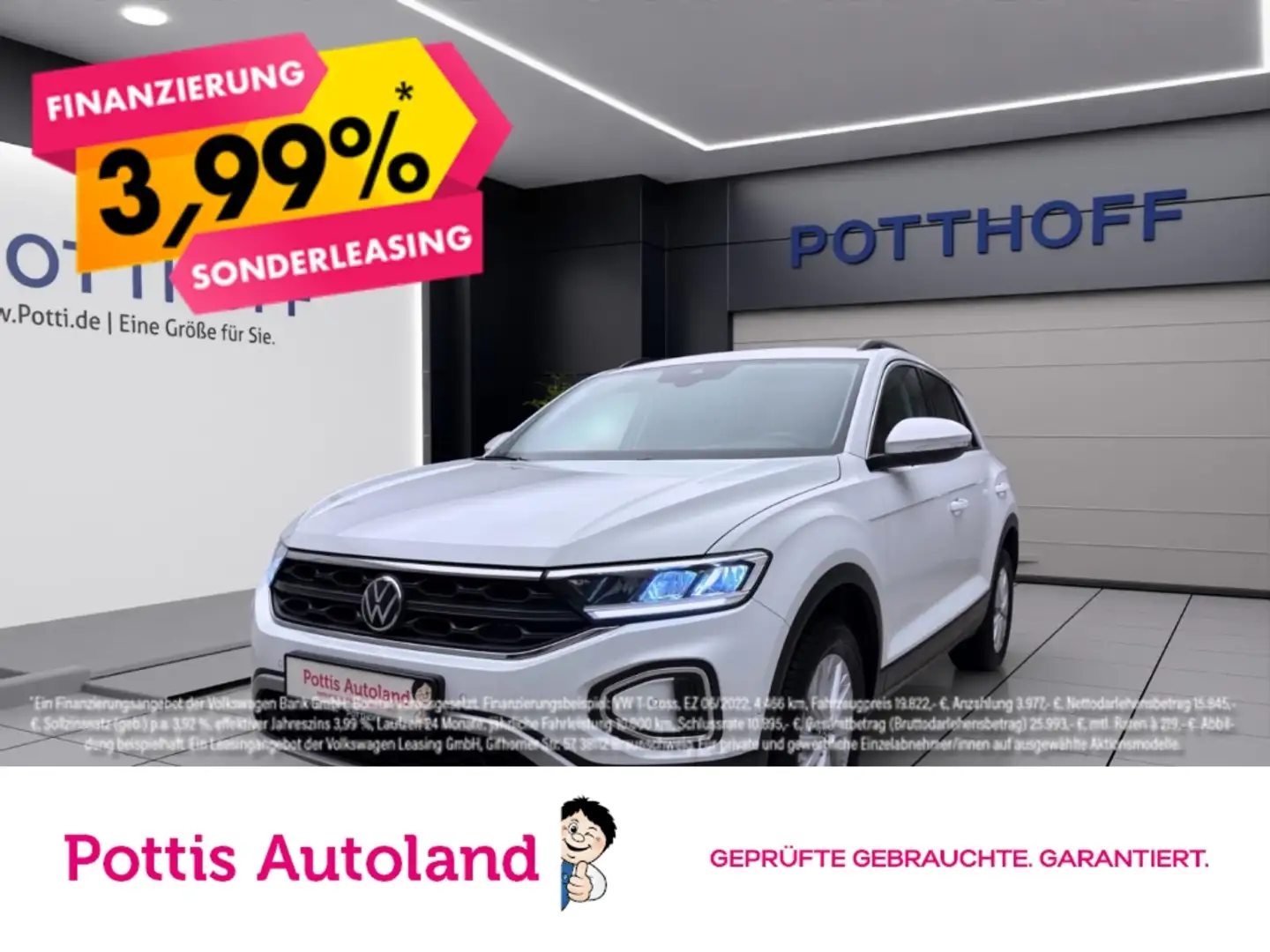 Volkswagen T-Roc 1.0 TSI LIFE PDC NAVI PARKLENK LM16 Weiß - 1