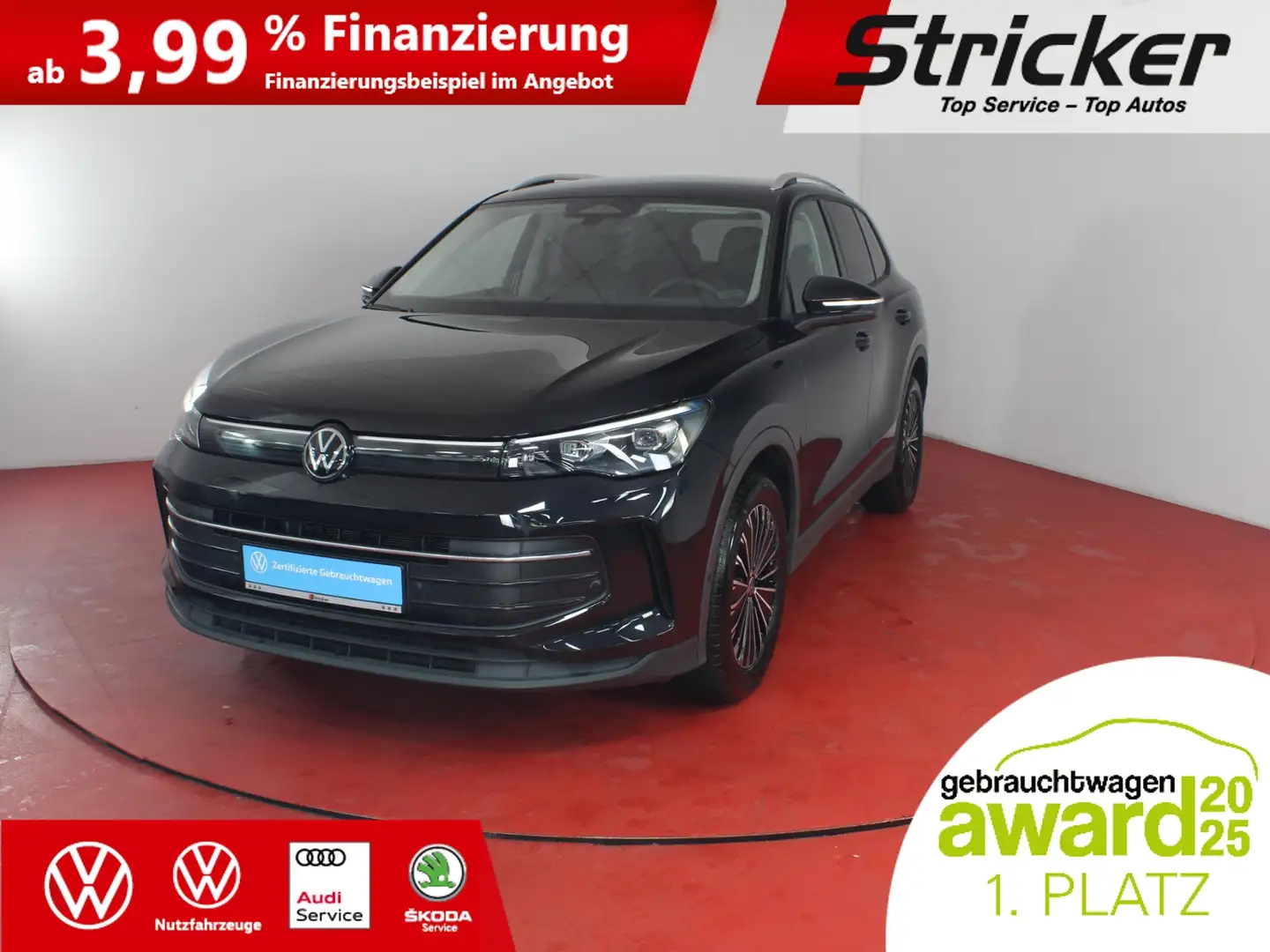 Volkswagen Tiguan Life 1.5eTSI DSG 347,-ohne Anzahlung Navi AHK Kam Schwarz - 2