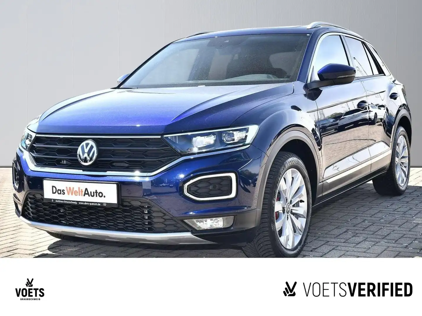 Volkswagen T-Roc Sport 1.5 TSI DSG LED+NAVI+PANO Blau - 1