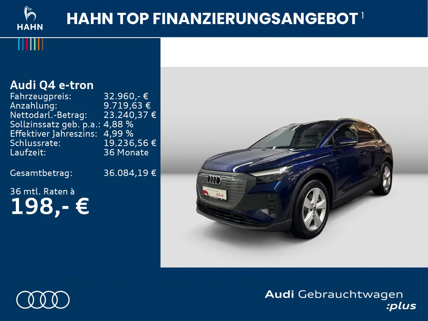 Audi Q4 e-tron 40 Virtual Navi Sitzh CAM PDC LED Blau - 2