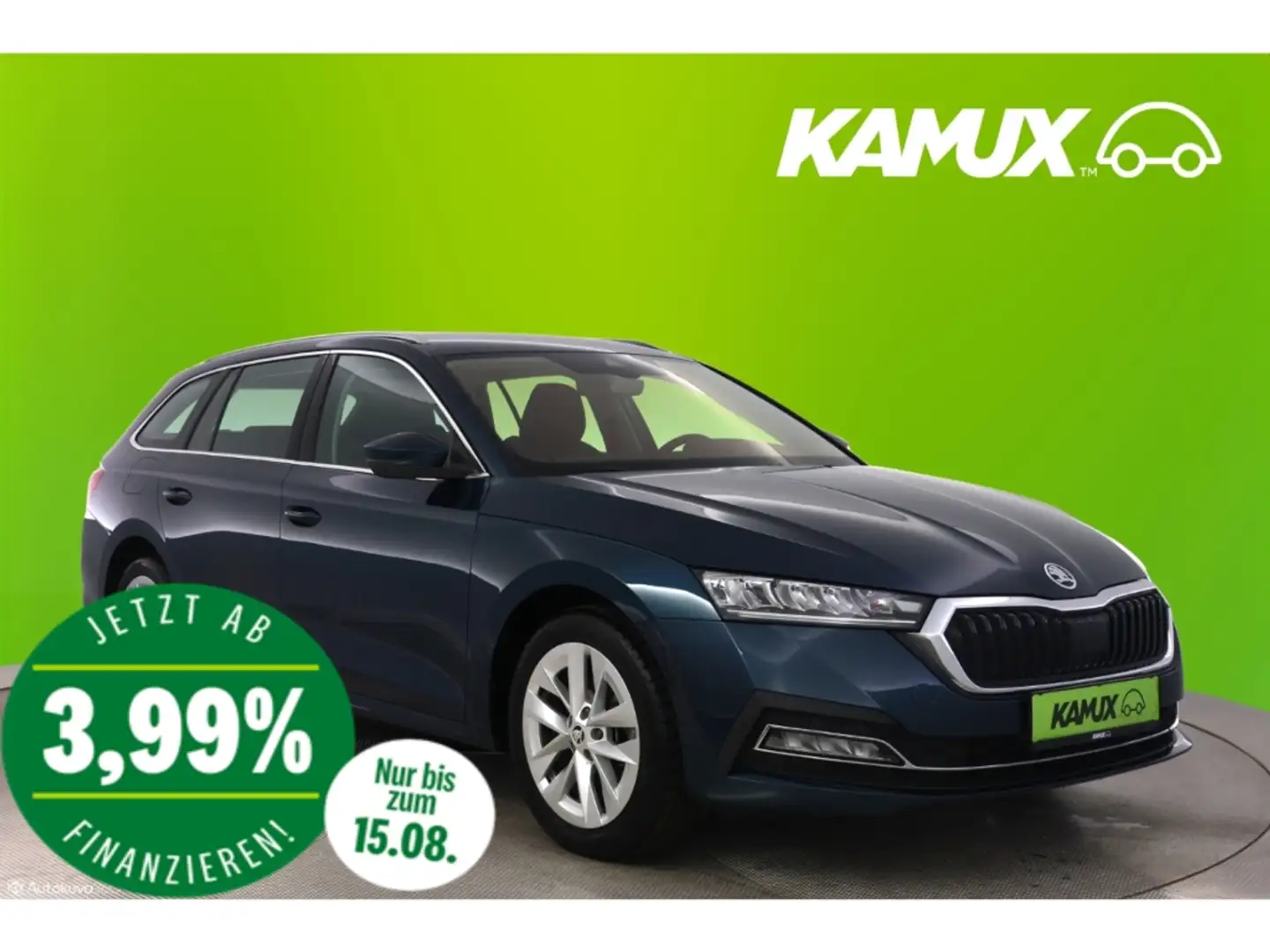 Skoda Octavia 1.0TSI Combi DSG Style+LED+VIRTUAL+PDC Blau - 1