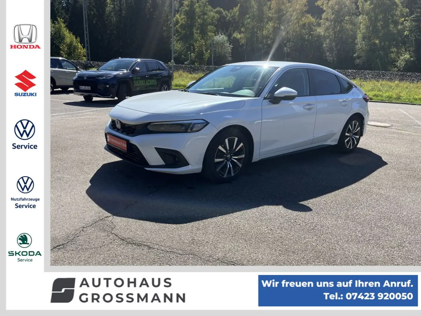 Honda Civic e:HEV 2.0 i-MMD Hybrid Elegance Weiß - 1