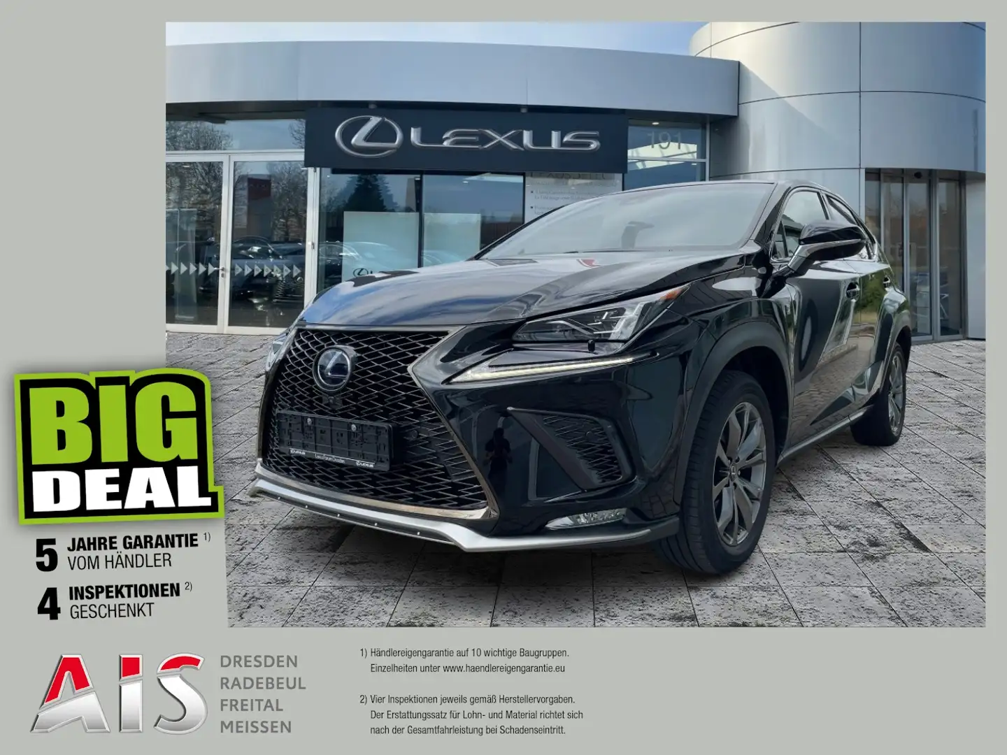 Lexus NX 300 h F Sport AHK*HUD*Pano*Navi*4xSHZ Noir - 1