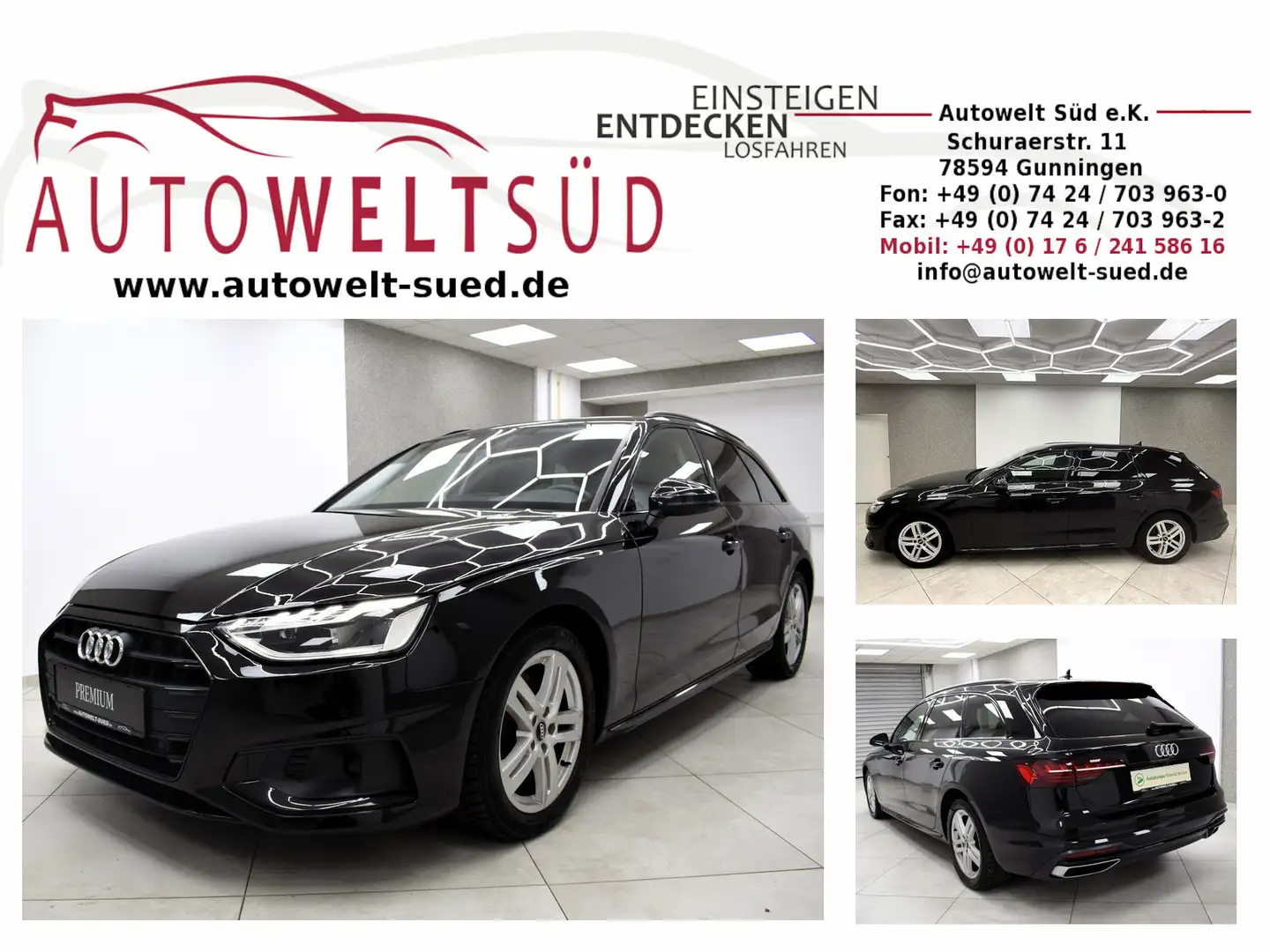 Audi A4 Avant 35 TDI S-tronic advanced Rcam 2xSpur Navi Noir - 1