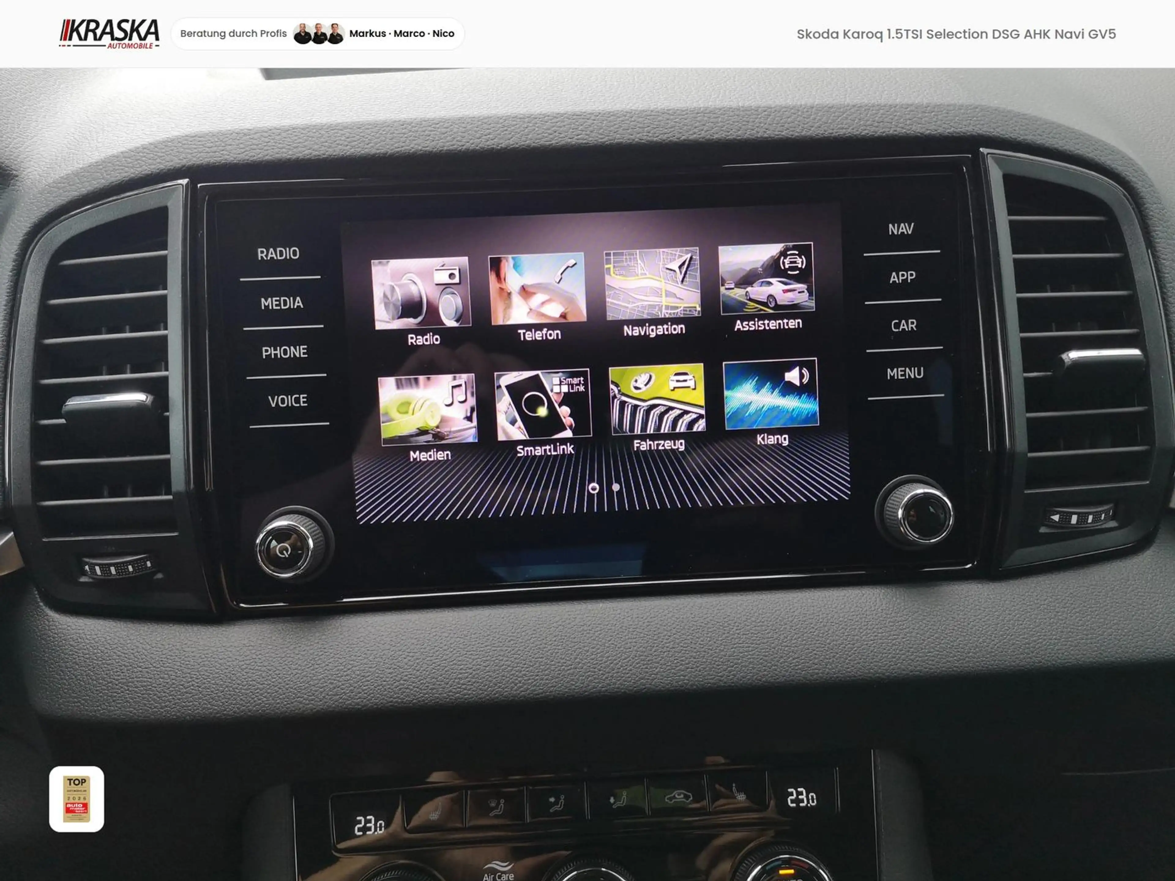 Skoda Karoq 1.5TSI Selection DSG AHK Navi GV5 ACC %%% — photo 6