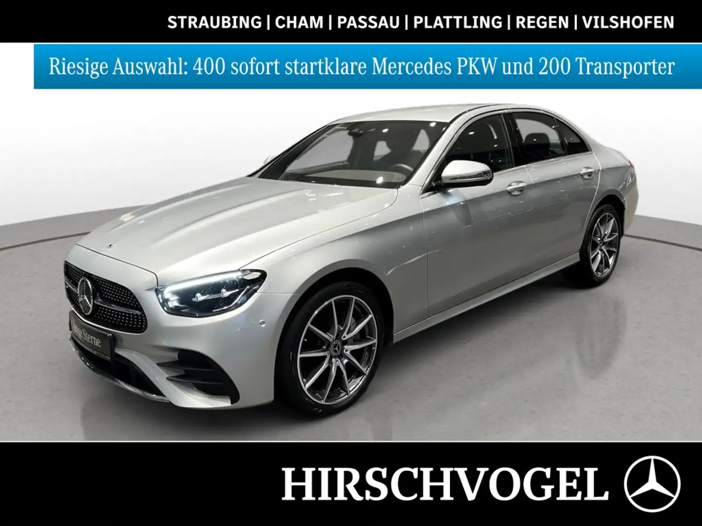 Mercedes-Benz E 300 de 4M AMG-Line+MBUX+Navi-Pl.+LED+Burmester Argent - 1