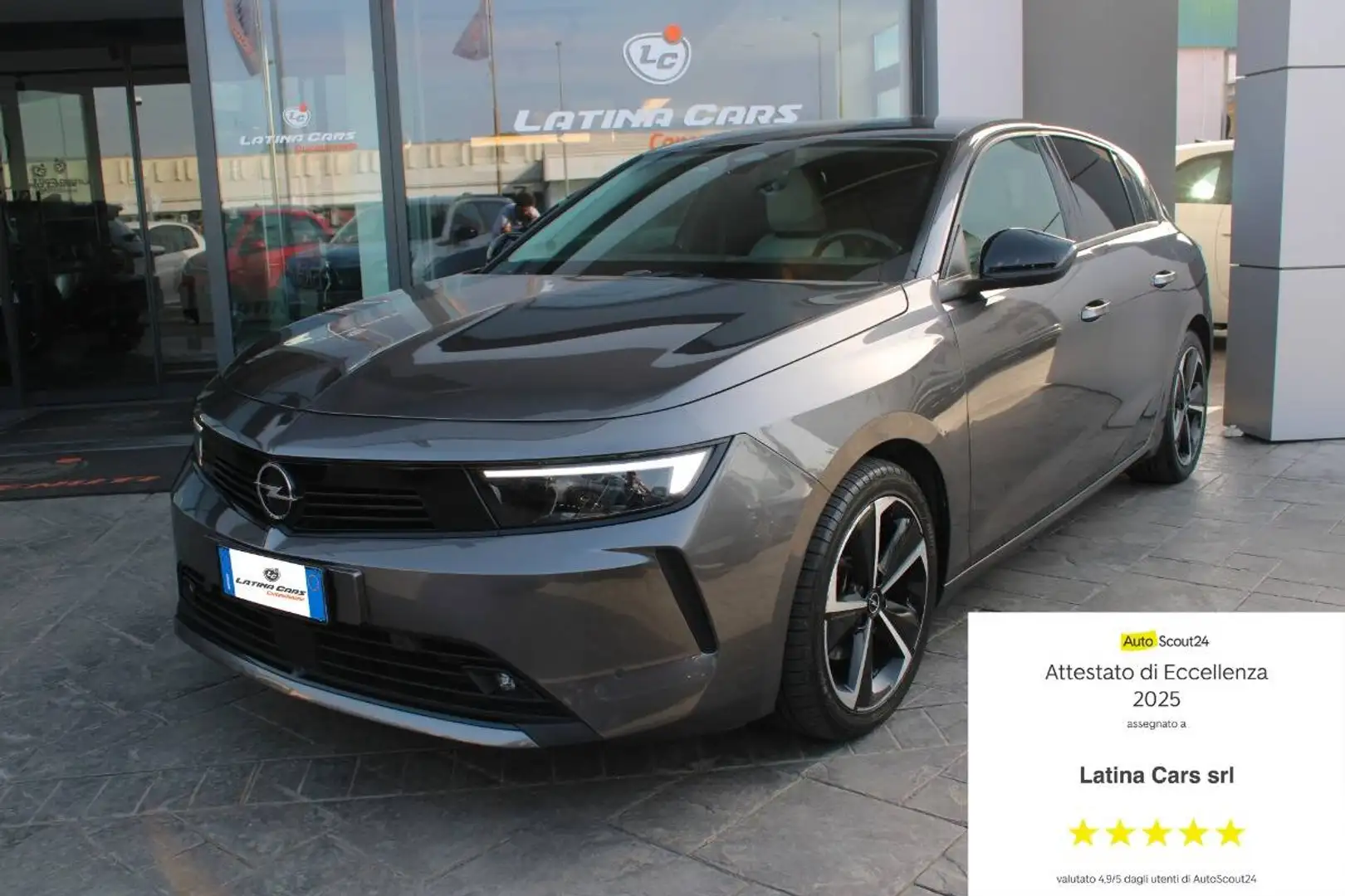 Opel Astra 1.2 t Elegance s&s 130cv AUTO con CAM e CarPlay Gris - 1