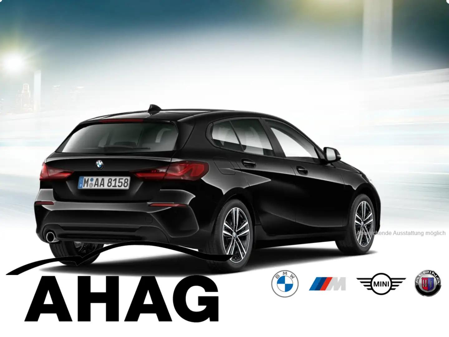 BMW 118 i Advantage Navi DSG Bluetooth PDC MP3 Schn. Schwarz - 2