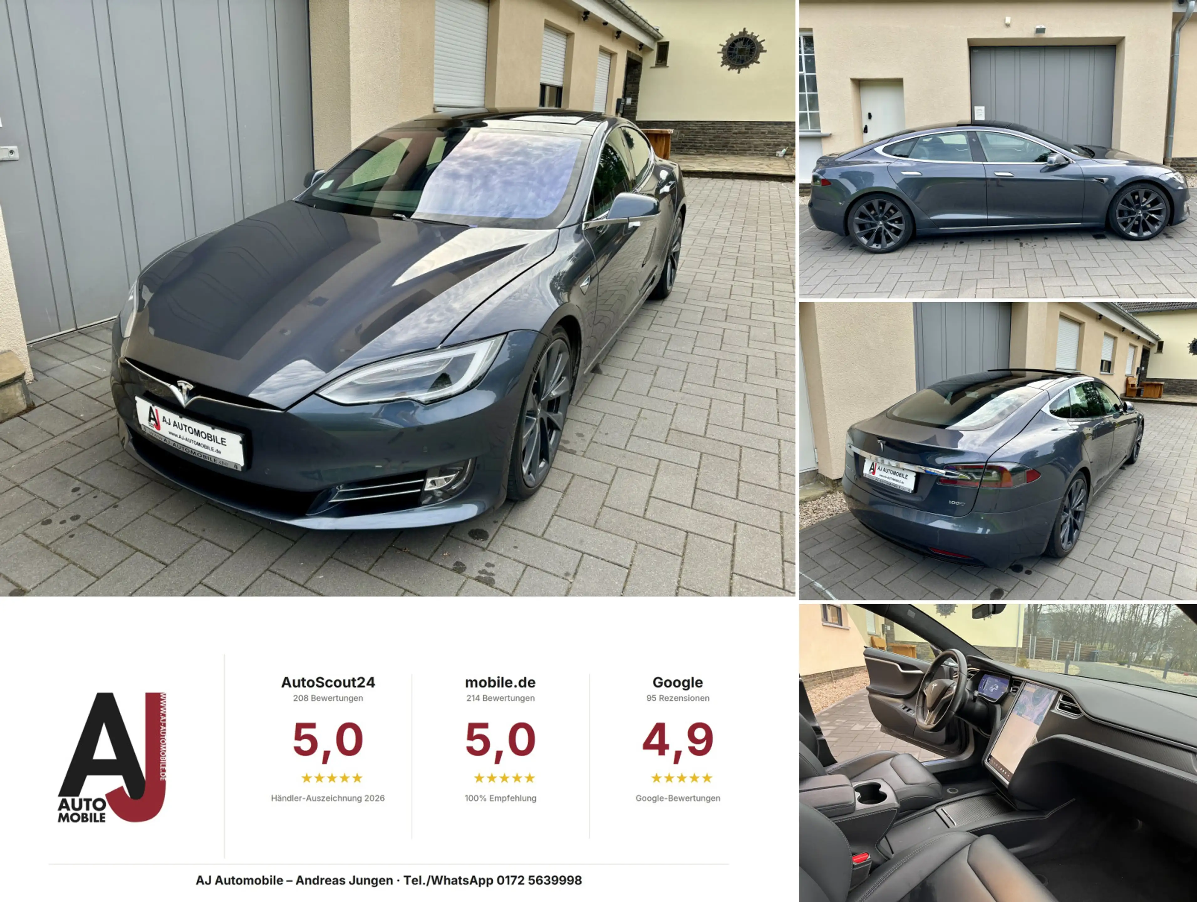Tesla Model S 100D SOH 90,7%/Panorama/Luftfahrwerk