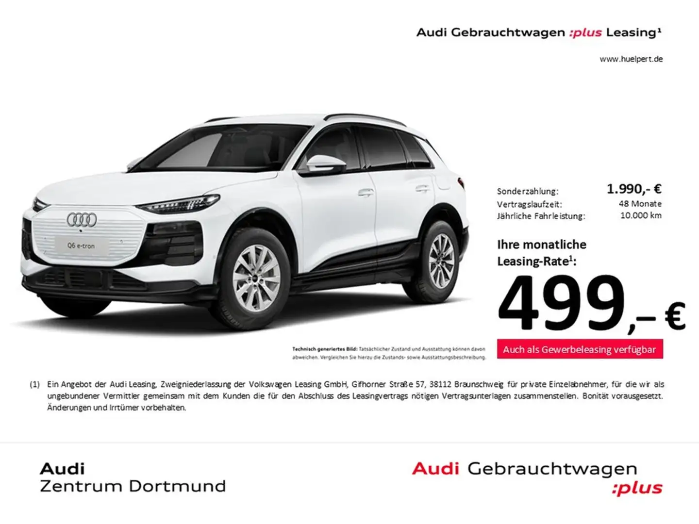 Audi Q6 e-tron advanced 360°CAM WÄRMEPUMPE ACC Weiß - 1