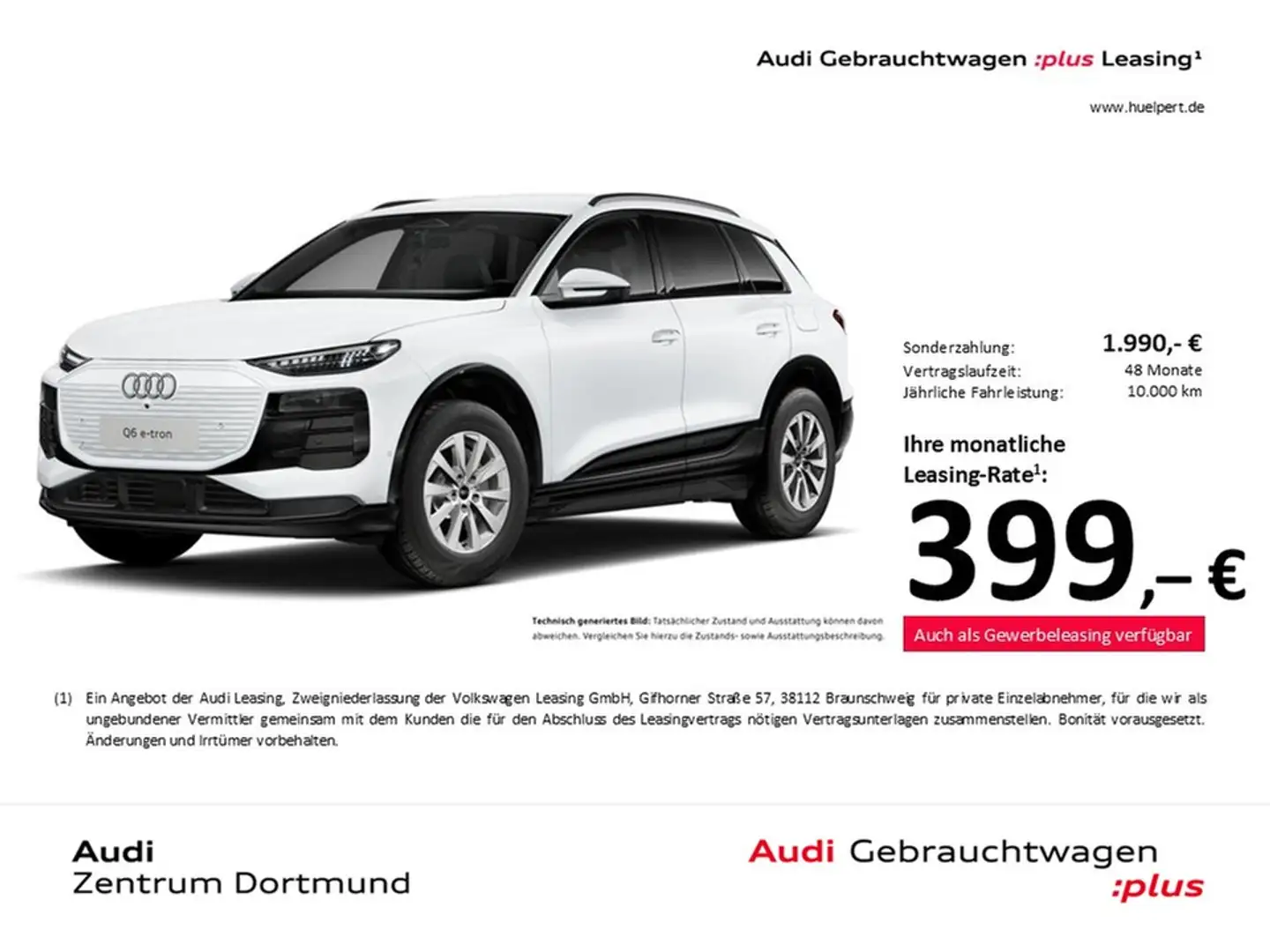 Audi Q6 e-tron advanced 360°CAM WÄRMEPUMPE ACC Blanc - 1
