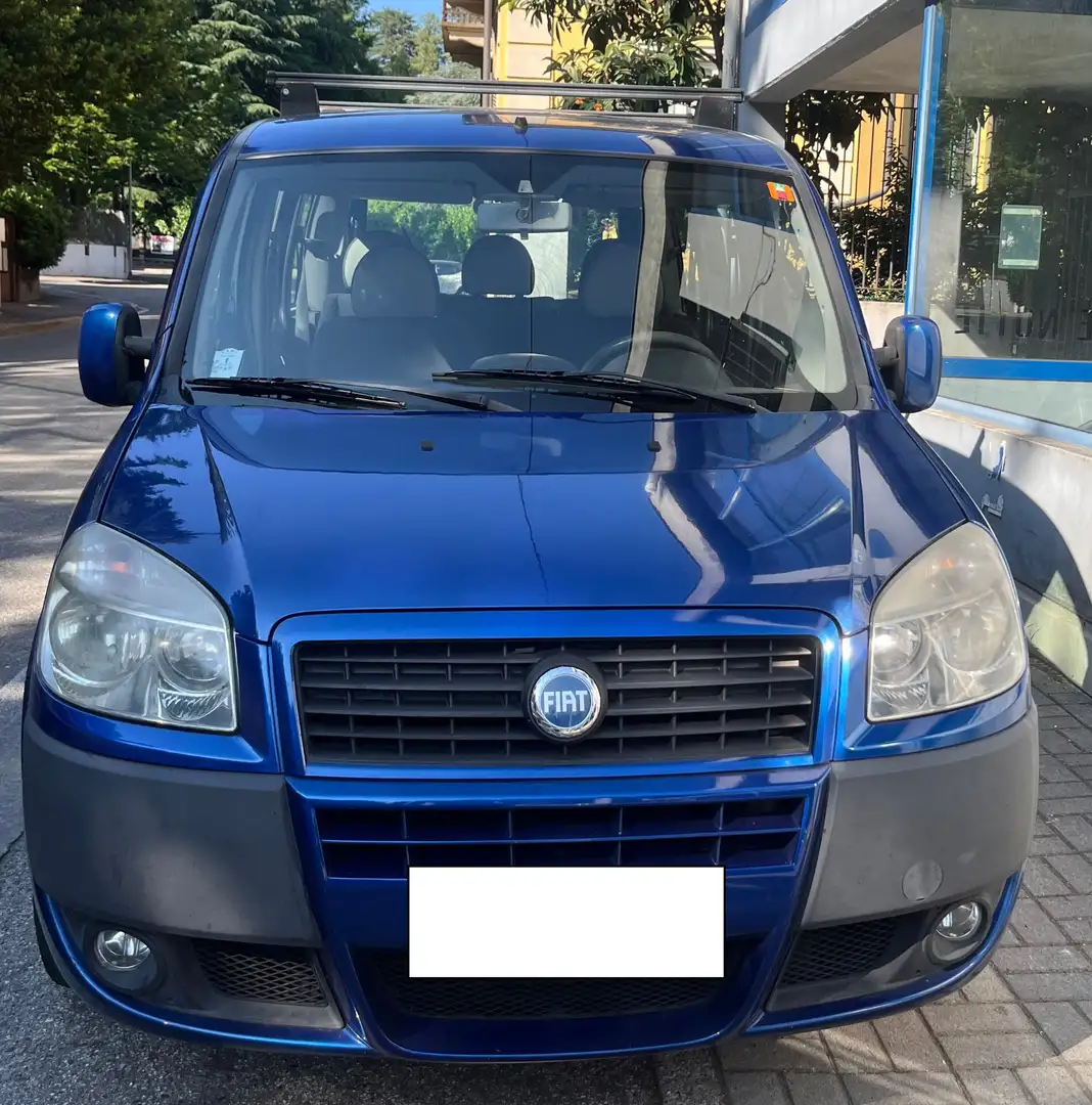 Fiat Doblo 1.9 MULTIJET - VETRATO - 5 POSTI Blauw - 2