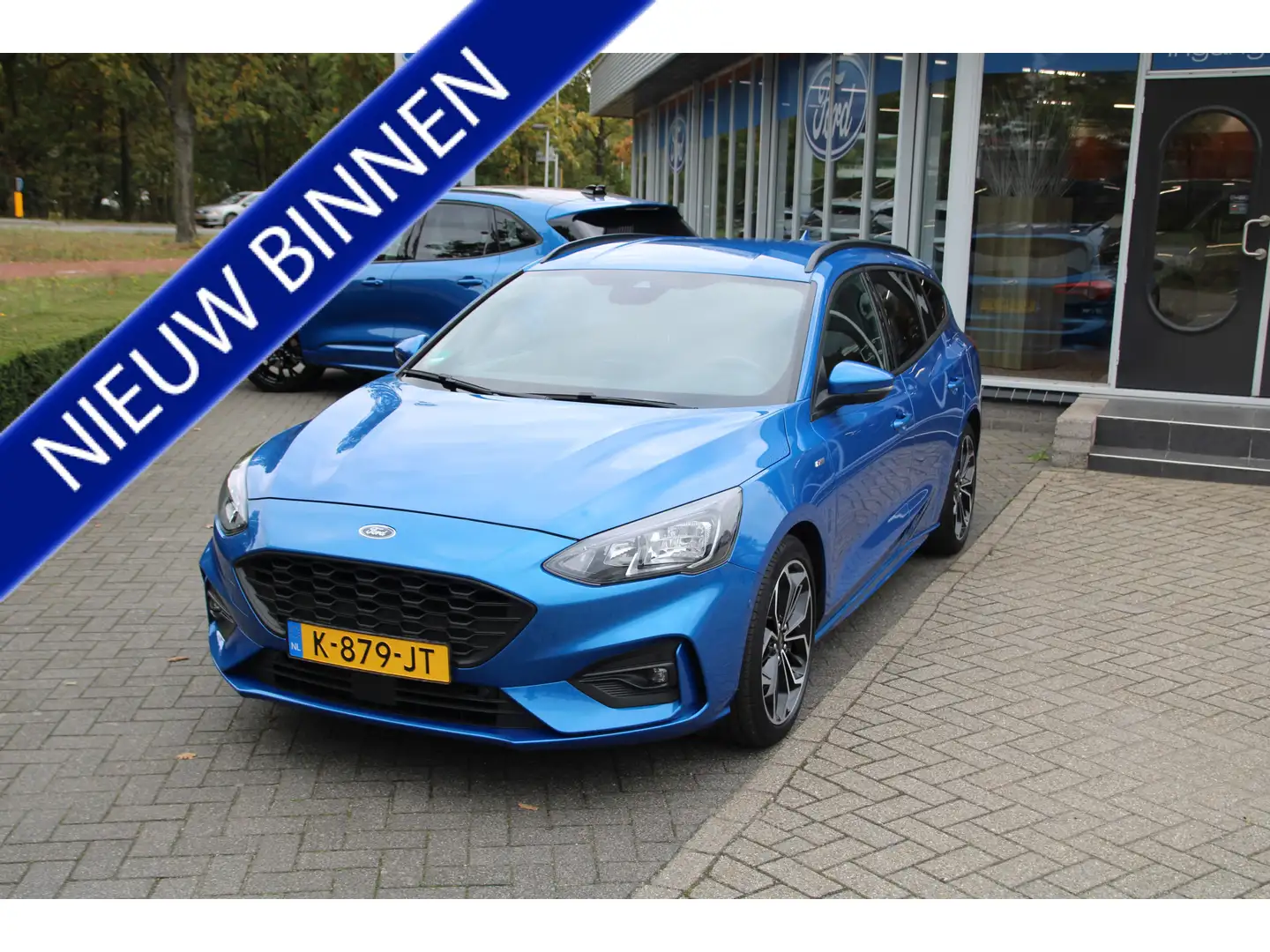 Ford Focus Wagon 1.0 EcoBoost 125 PK Hybrid ST Line X Busines Blauw - 1