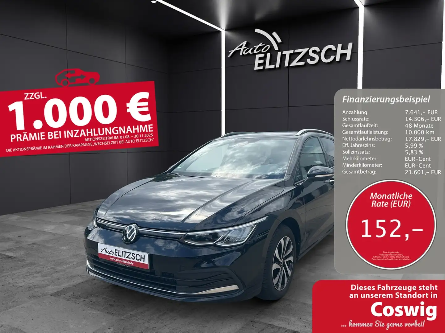 Volkswagen Golf VIII Variant Active eTSI LED Navi ACC Schwarz - 1