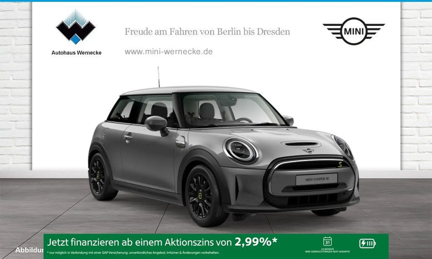 MINI Cooper SE Hatch DAB LED Navi Tempomat Klimaaut. Grau - 1