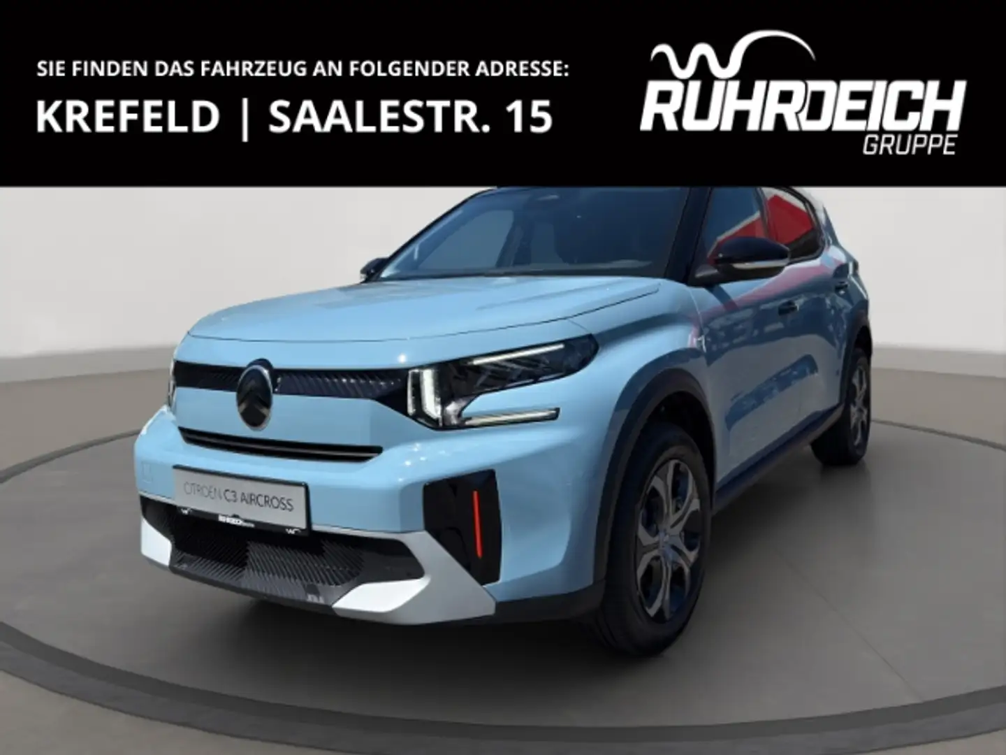 Citroen C3 Aircross Turbo 100 PLUS 1.2 PT HUD  LED Apple CarPlay Andro Blau - 1