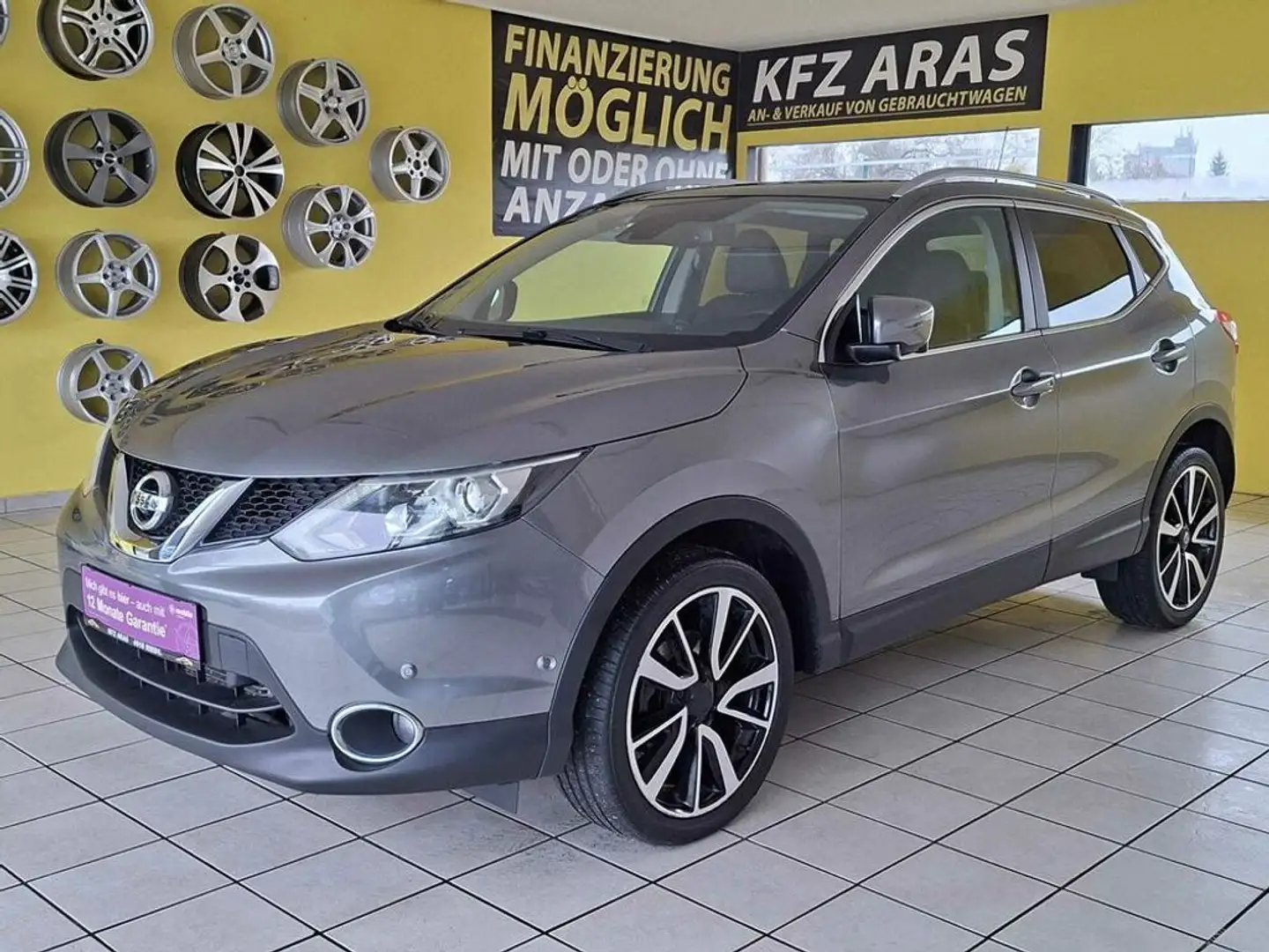 Nissan Qashqai TOP ZUSTAND, 360° KAMERA, PDC, KLIMA, Grau - 1