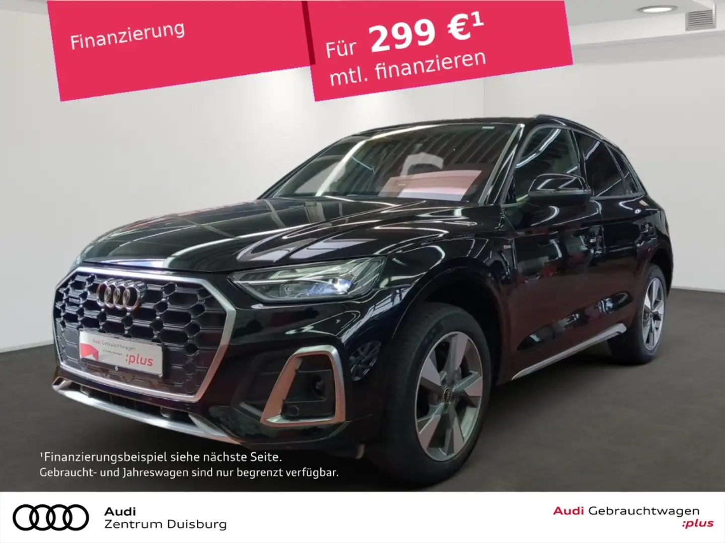 Audi Q5 40 TDI quattro S line  Navigation B&O /Panorama Zwart - 1