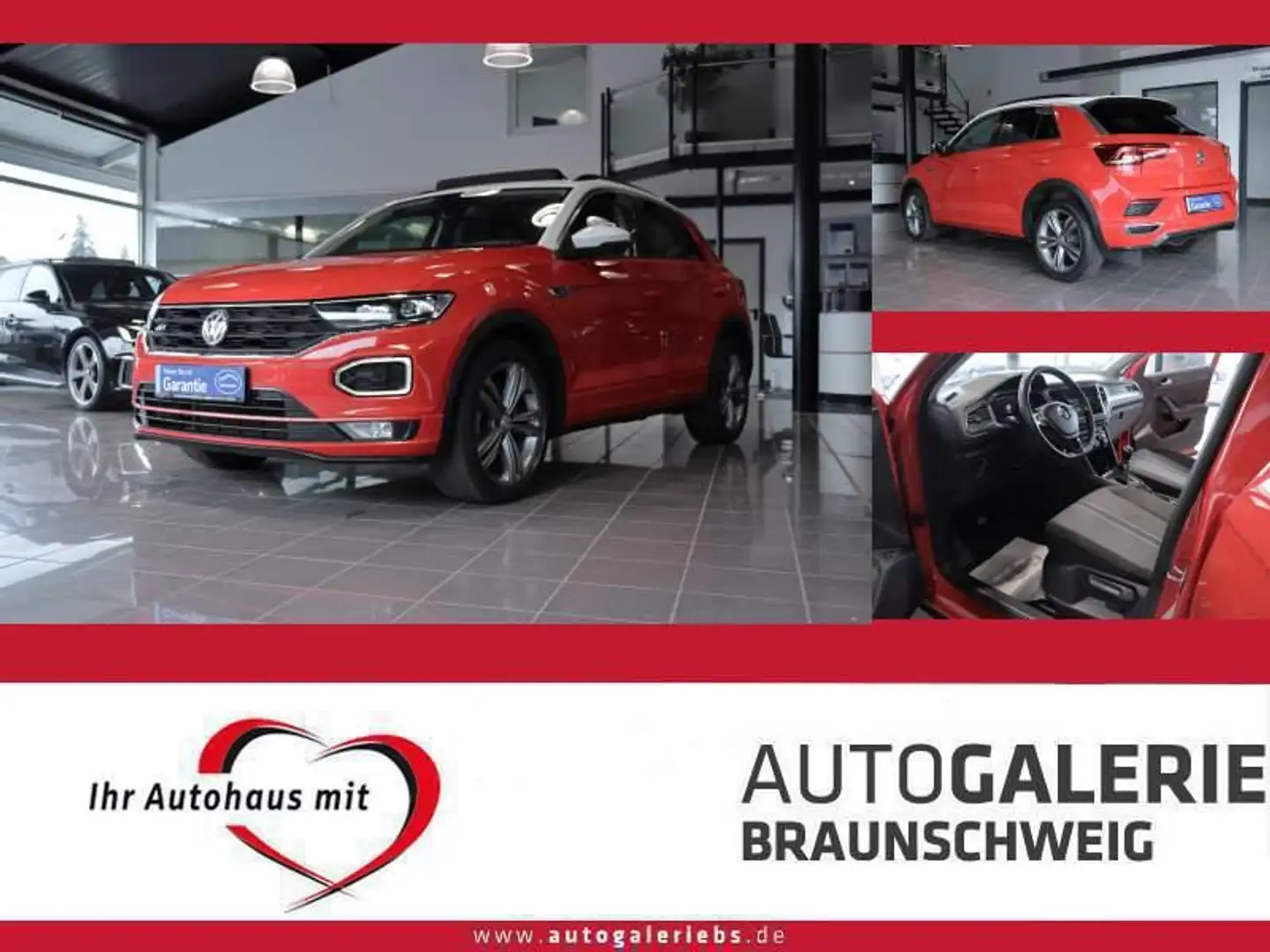 Volkswagen T-Roc 1.6 TDI R-LINE *PANO*VIRTUAL*NAVI*ACC*LED* Rot - 1