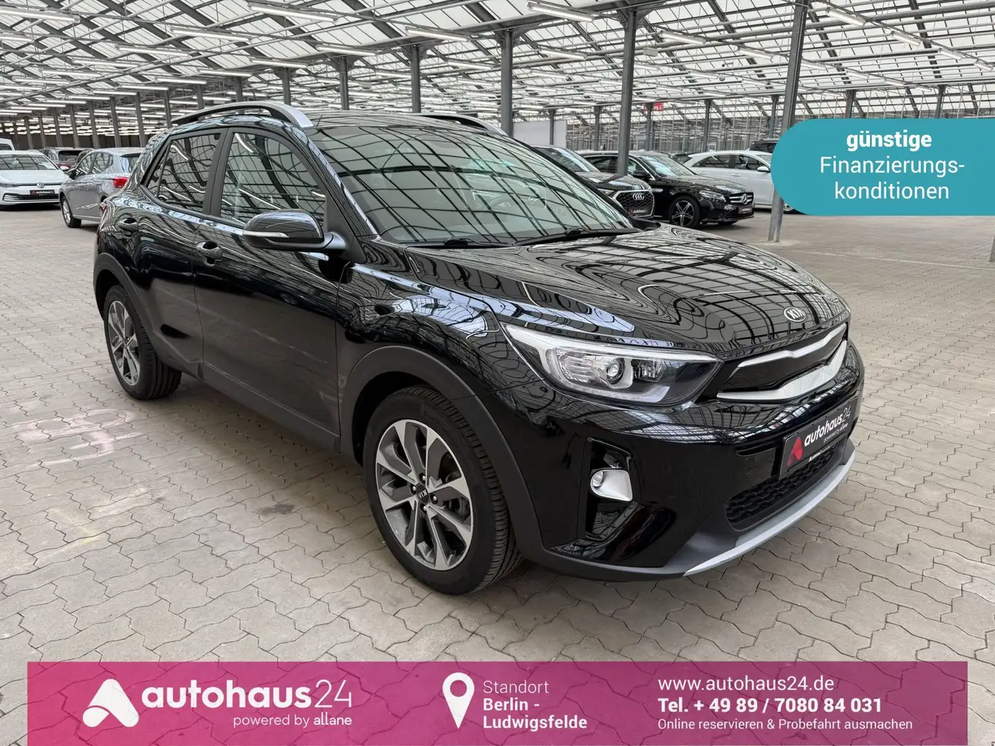 Kia Stonic 1.0 T-GDI Vision PDC|Sitzhzg|CarPlay Schwarz - 1