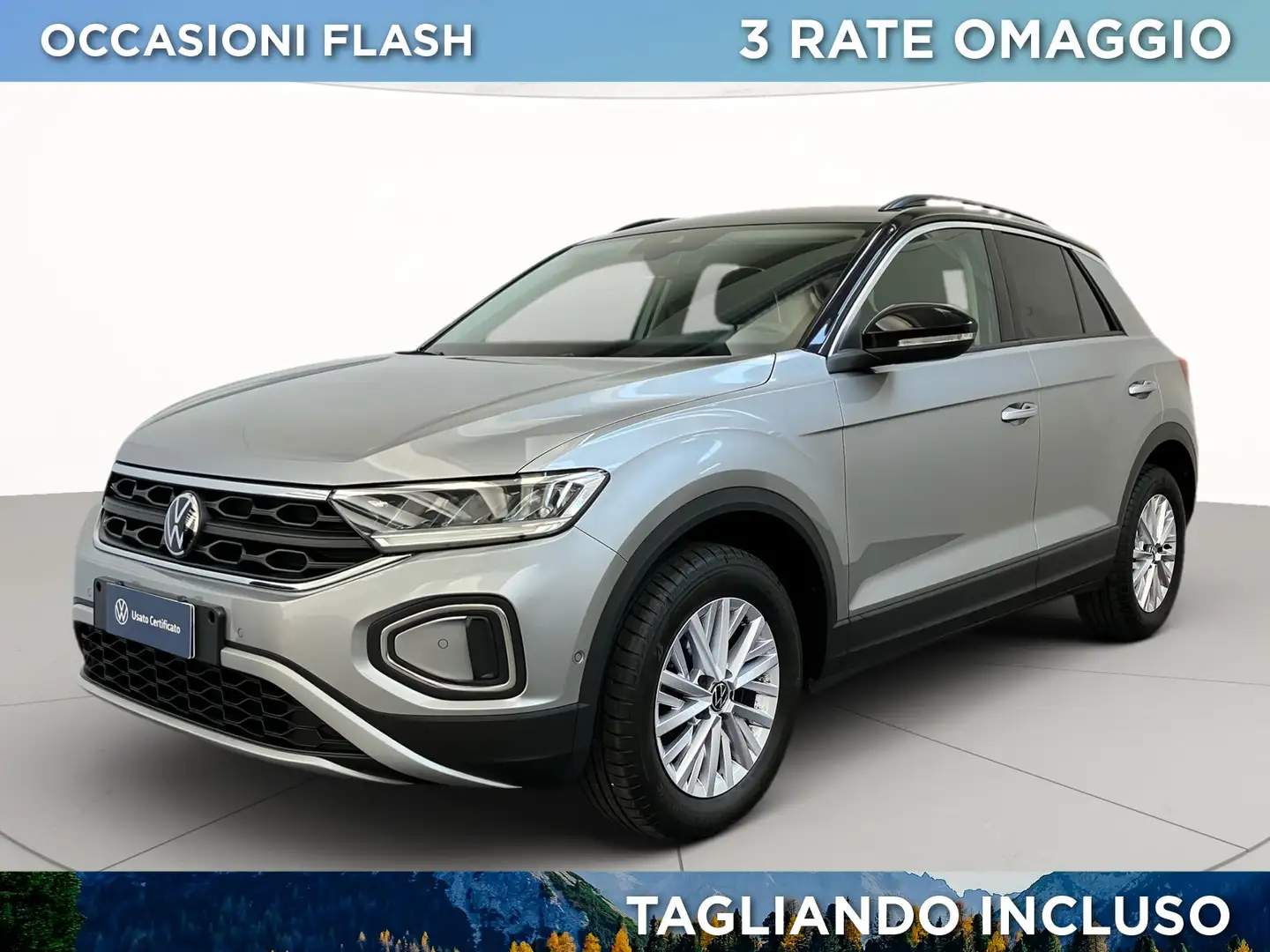 Volkswagen T-Roc 2.0 tdi life 115cv Gris - 1