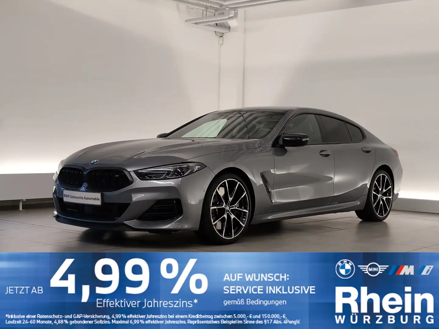 BMW M850 i xDrive Gran Coupé Navi.Laser.360°.ACC.Pano DAB/S Šedá - 1