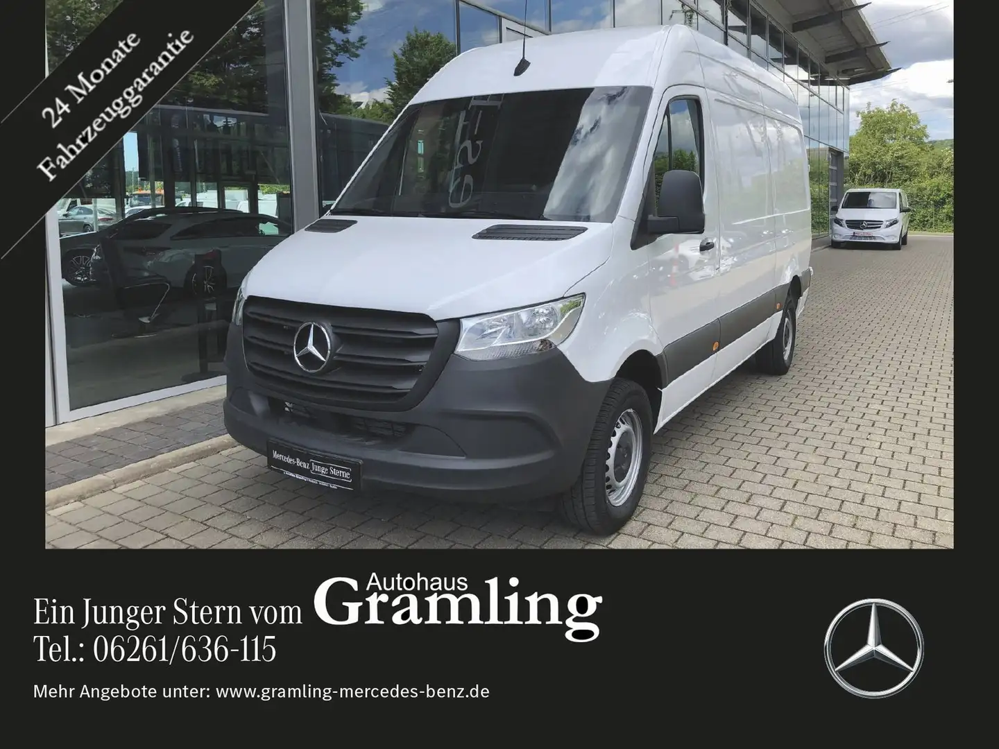 Mercedes-Benz Sprinter 317 CDI KA Hoch Navi*AHK*Kamera*Standh. Weiß - 1