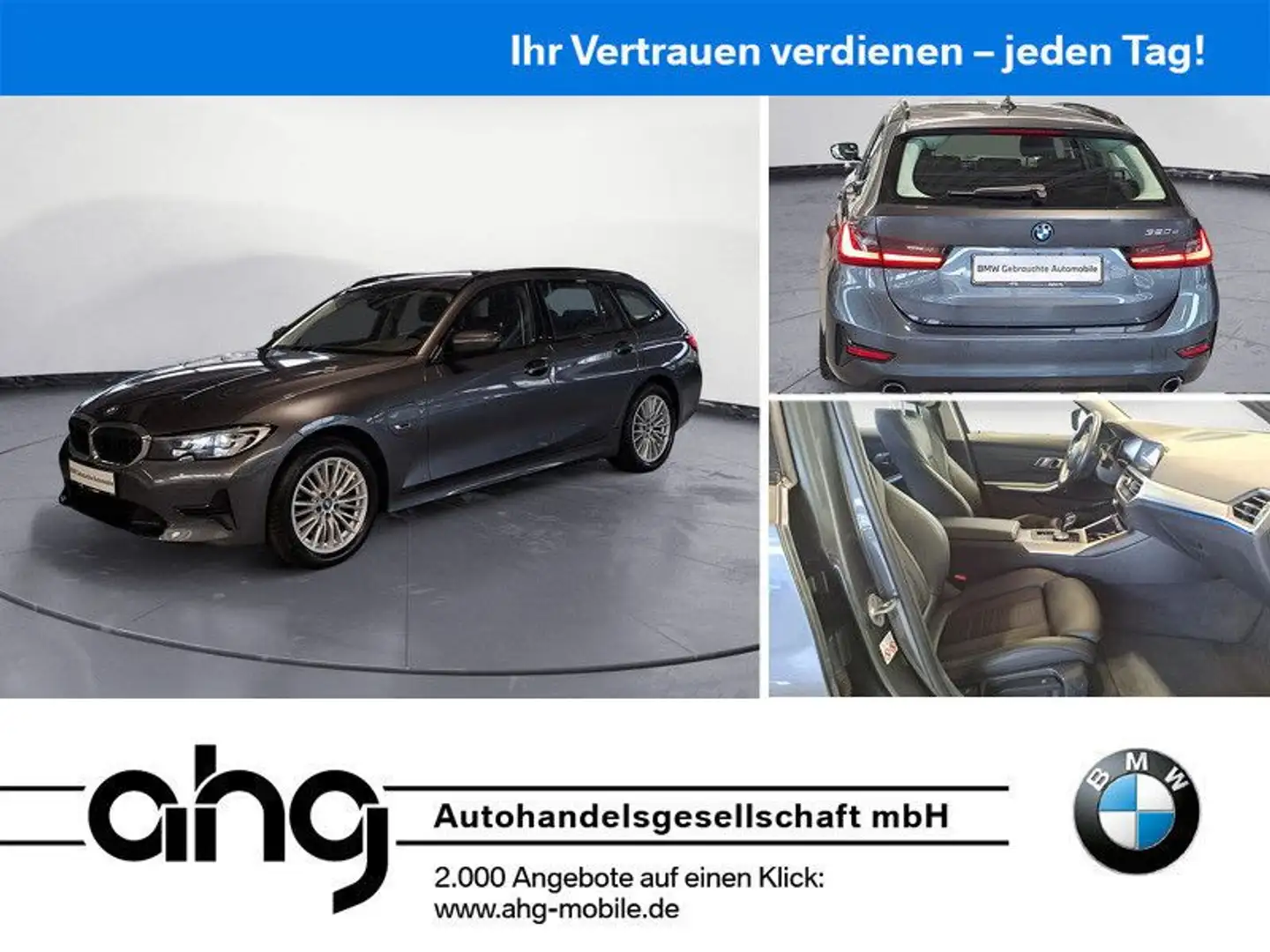 BMW 320 e Touring Sport Line HiFi Sitzheizung Navi Grijs - 1