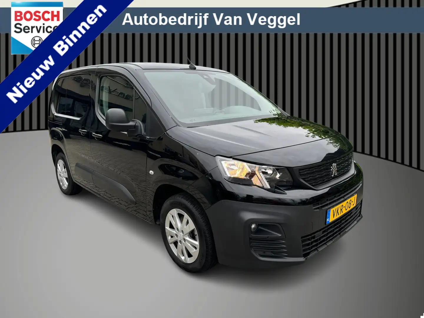 Peugeot Partner 1.5 BlueHDI Asphalt camera, trekhaak, clima, cruis Negro - 1