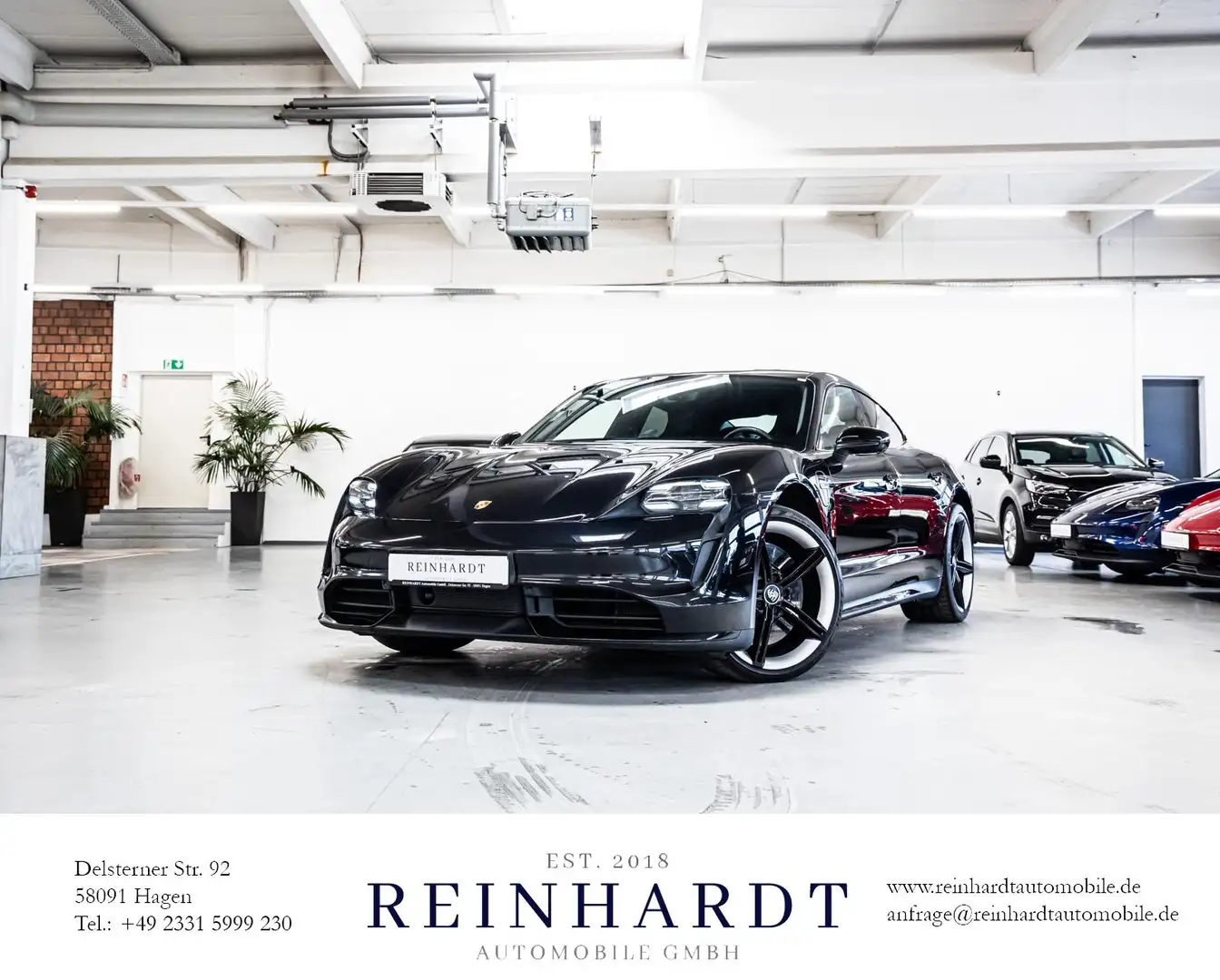 Porsche Taycan TURBO 21Z./ACC/18-WEGE/PDLS+/360/APPROVED Schwarz - 1