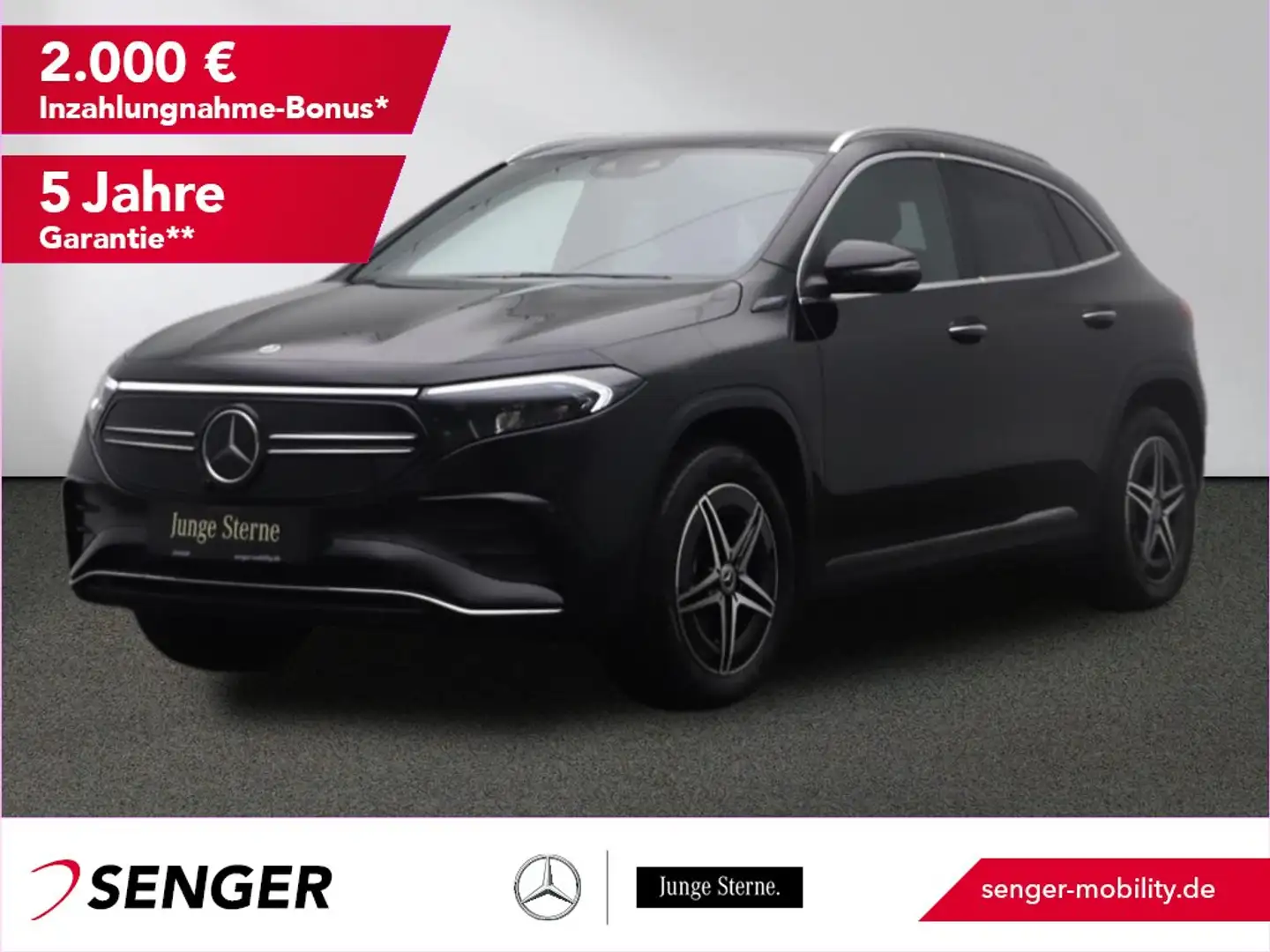 Mercedes-Benz EQA 350 4M AMG-Line Keyless 360°-Kamera Pano AHK Zwart - 1