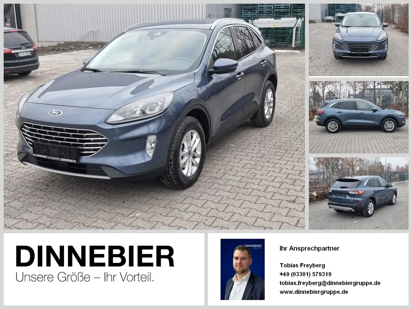 Ford Kuga Titanium Navi+Kamera+Winterpaket+Klima Bleu - 1