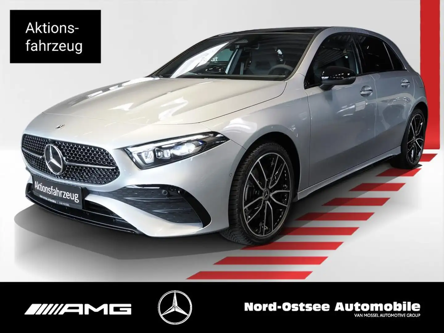 Mercedes-Benz A 250 e  AMG NIGHT PANO AHK DISTRONIC WINTER-PAK Silber - 1