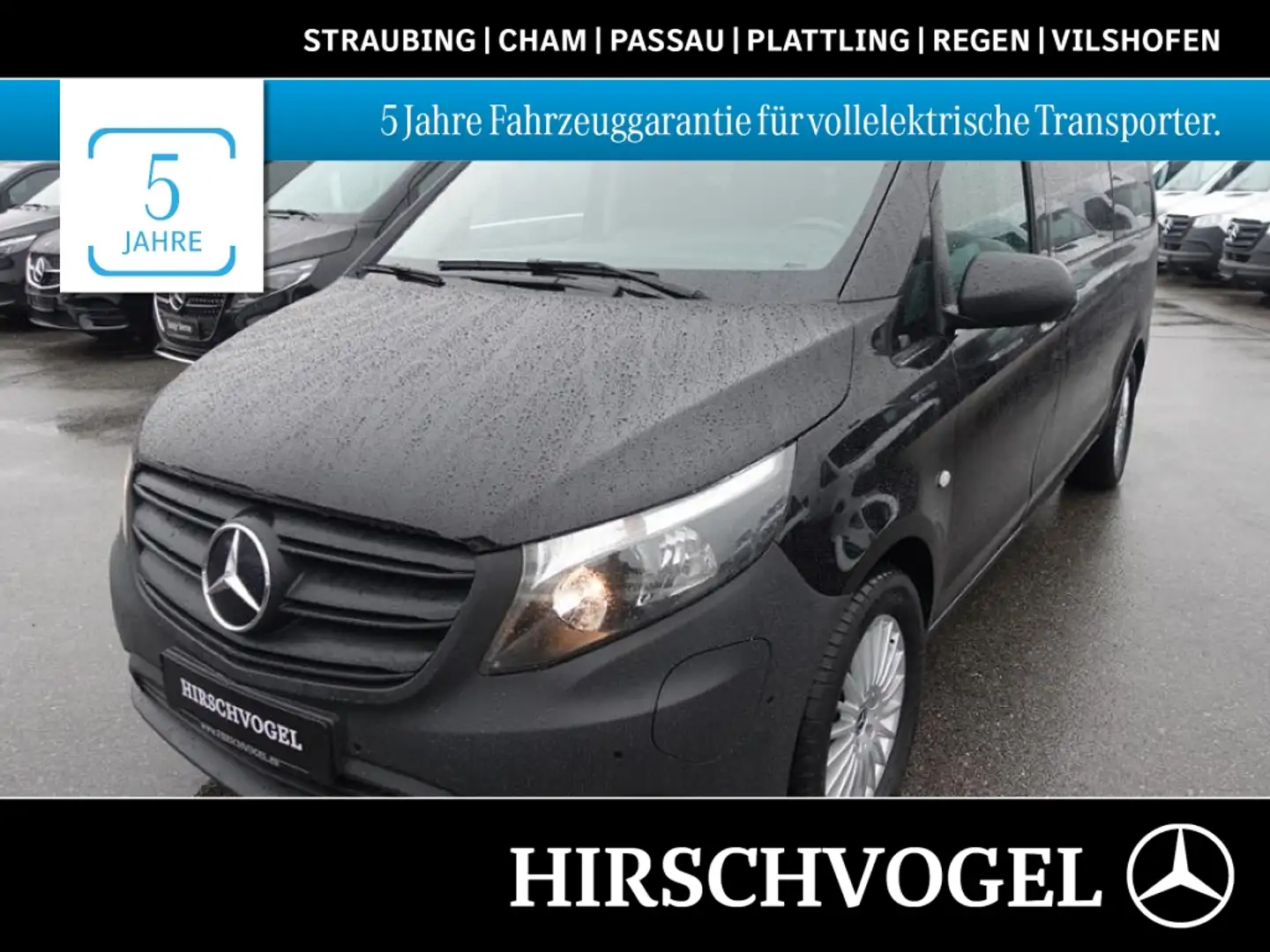 Mercedes-Benz Vito e 129 Tourer extralang 9Sitze 2xKlima el.Türe Noir - 1