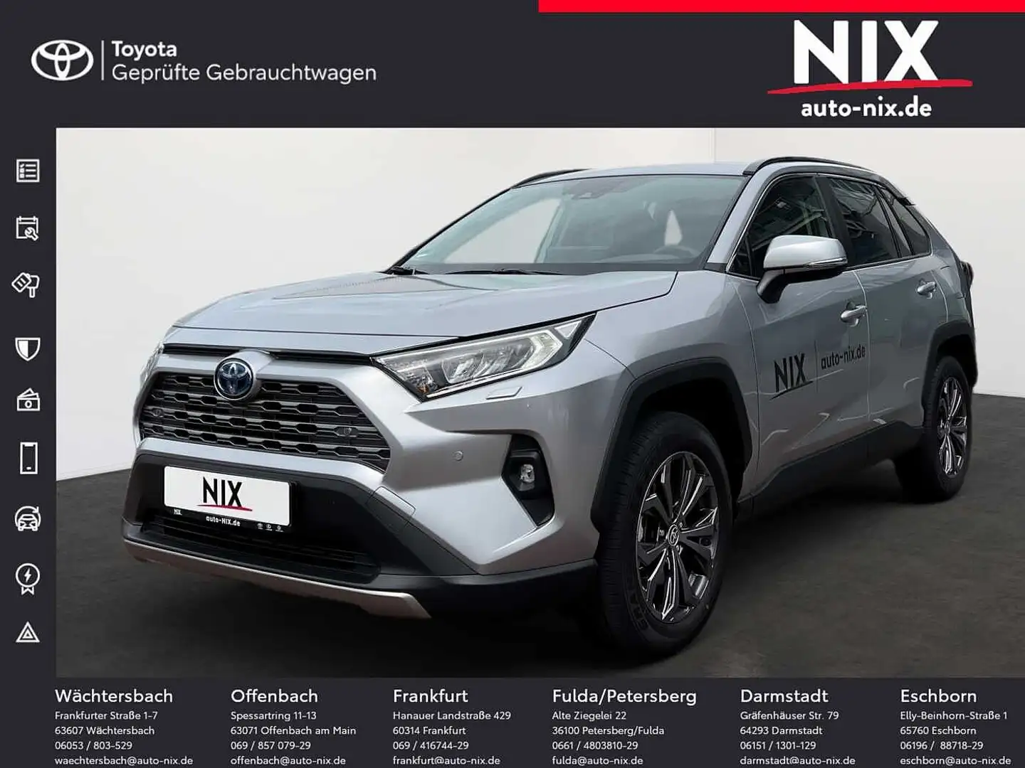 Toyota RAV 4 RAV4 2.5 Hybrid Team D 4x2 SHZ KLIMA Silber - 1