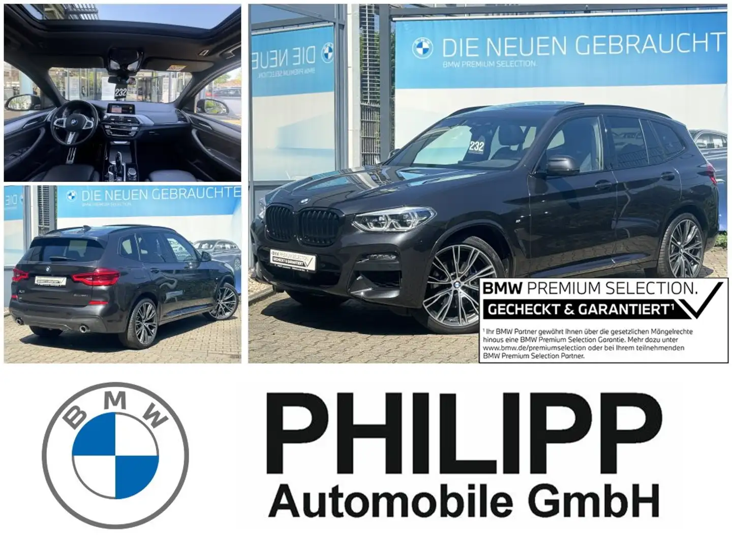 BMW X3 xDrive30i M Sport PANO AHK DA+ Ad-LED HuD h&k Grigio - 1