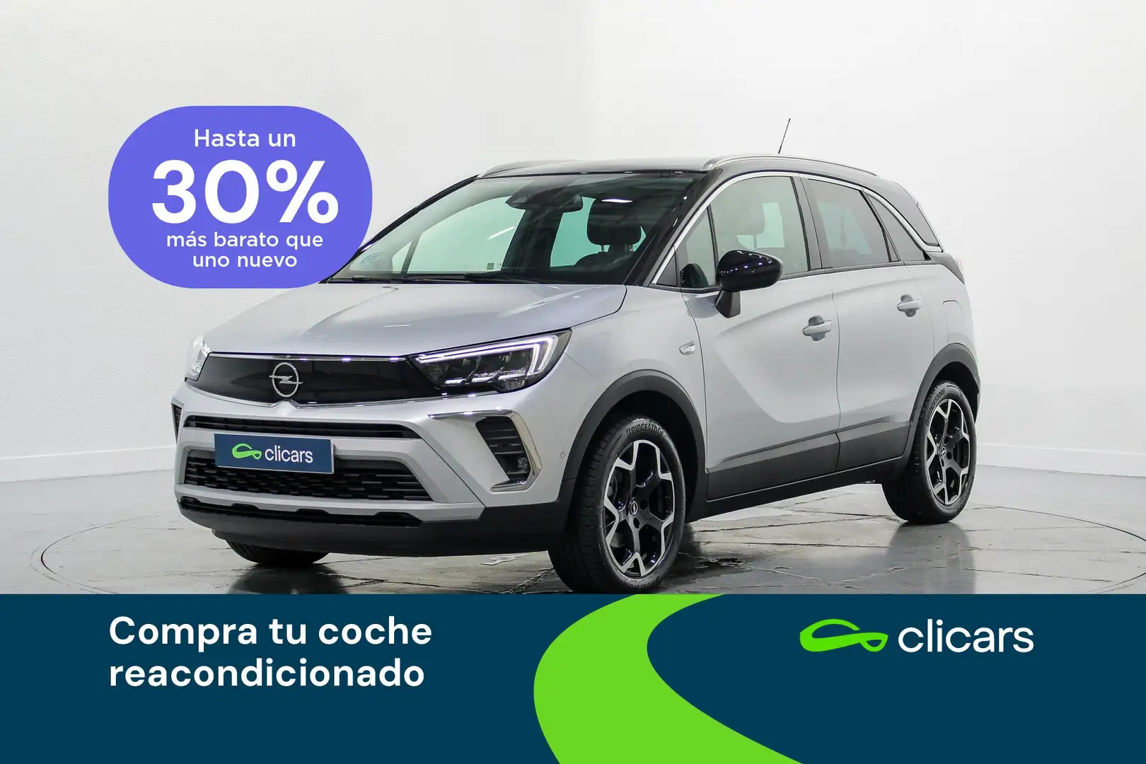 Opel Crossland 1.2 S&S Ultimate 110 Zilver - 1