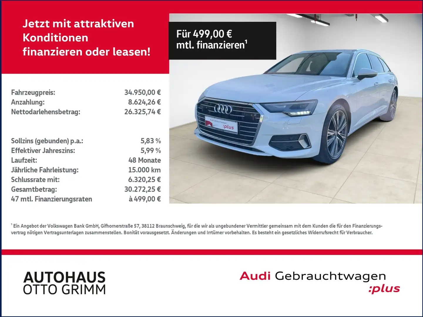 Audi A6 Avant 45 TFSI sport KLIMA LED NAVI ALU Wit - 1