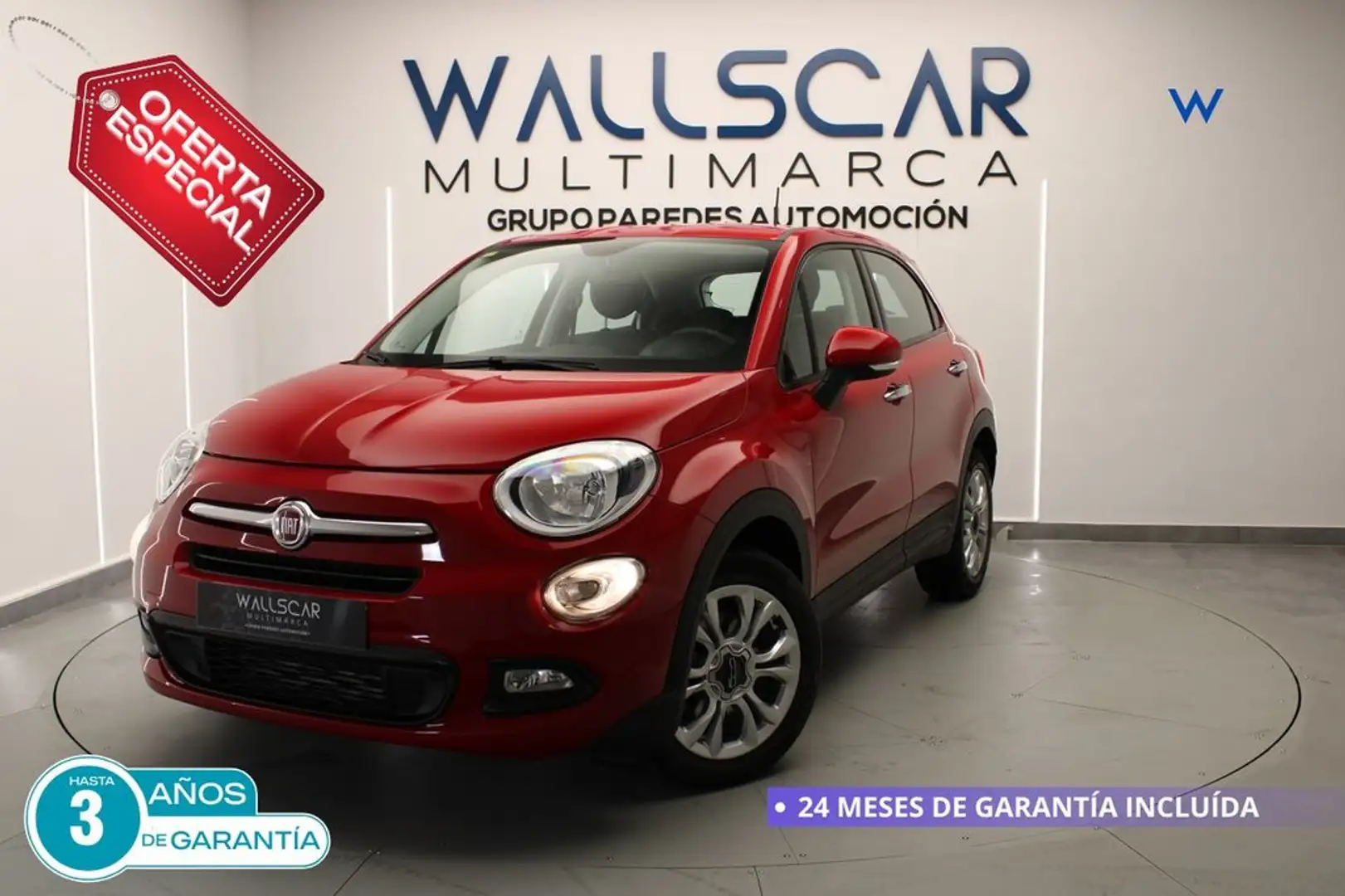 Fiat 500X 1.3Mjt Pop Plus 4x2 70kW Rood - 1