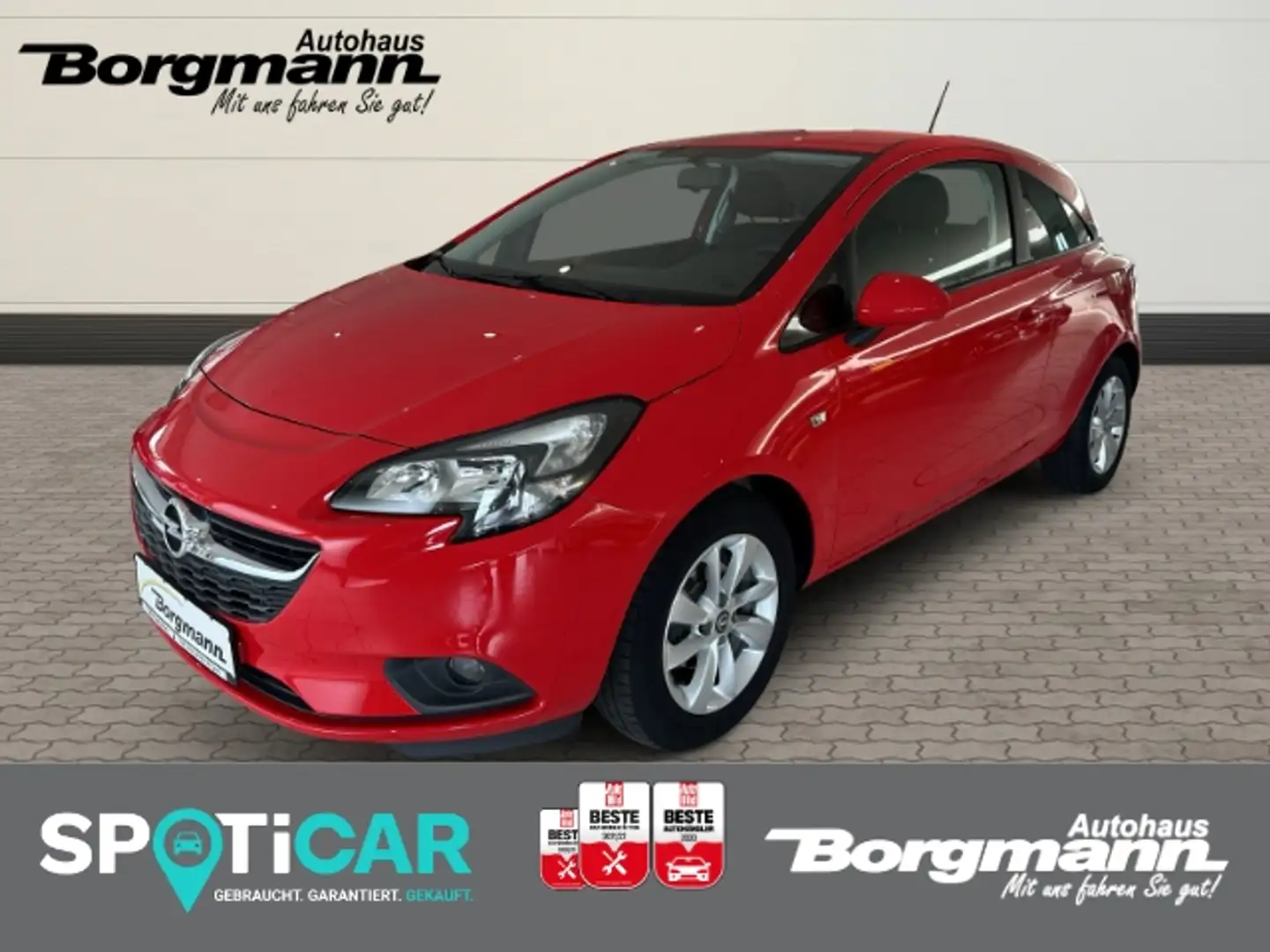 Opel Corsa E 1.2 - Carplay - Bluetooth - 8 Fach Bereift Rood - 1
