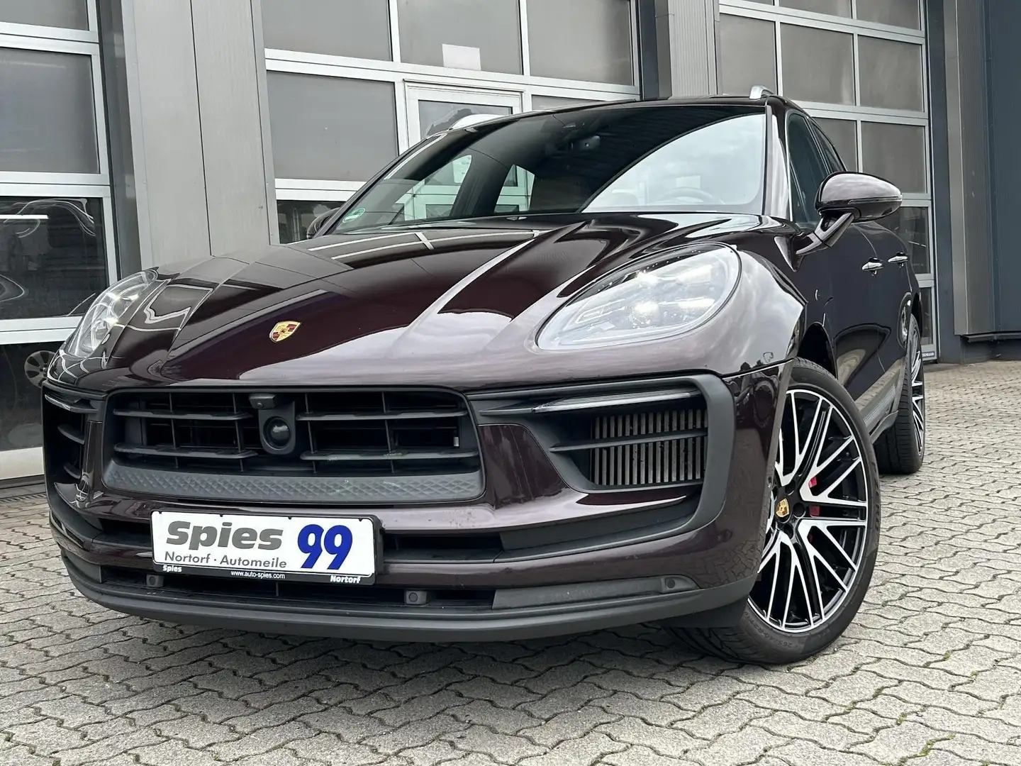 Porsche Macan S-Luftfederung-Lederpaket-AHZ-ACC Rojo - 2