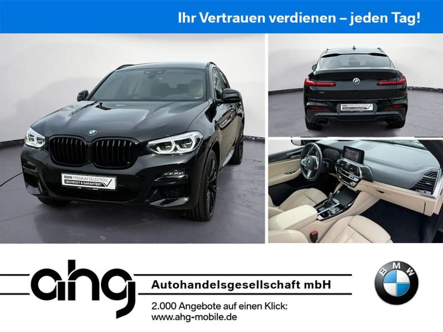 BMW X4 M i Harman Kardon Head-Up DAB LED Kamera Kom Zwart - 1