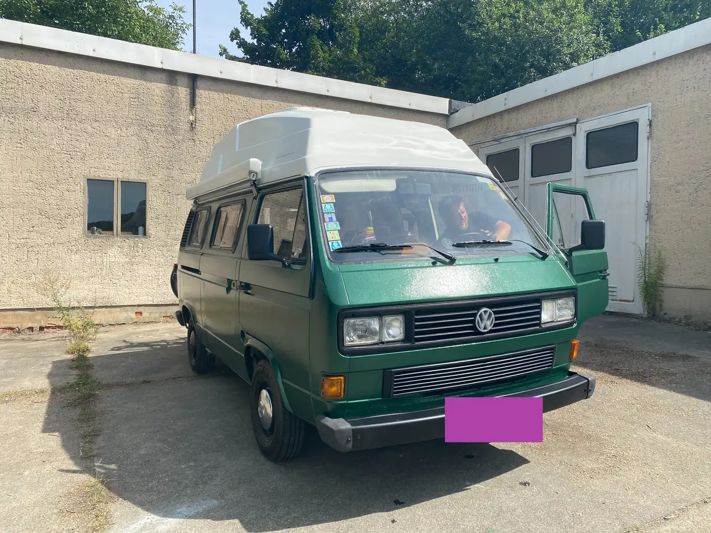Volkswagen T3 Kombi VW 251 / WoMo Munnich Hochdach Grün - 2