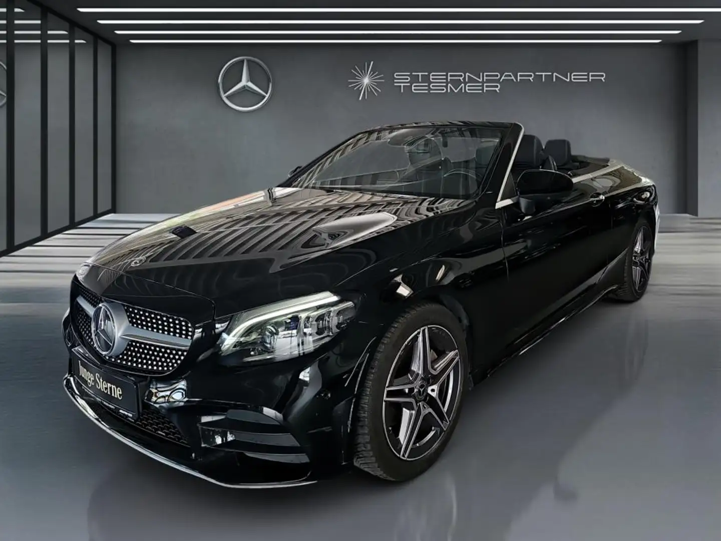 Mercedes-Benz C 200 Cabrio AMG+DIGITAL+AIRSCARF+DIST+TOTW+BEAM Noir - 2