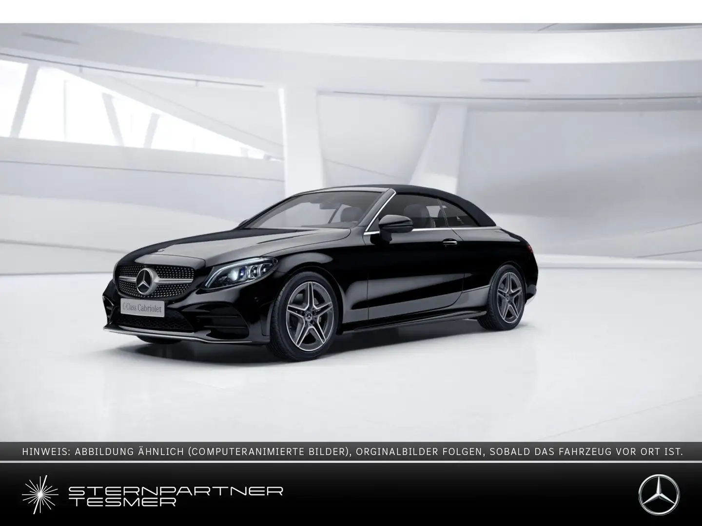 Mercedes-Benz C 200 Cabrio AMG+DIGITAL+AIRSCARF+DIST+TOTW+BEAM Schwarz - 1