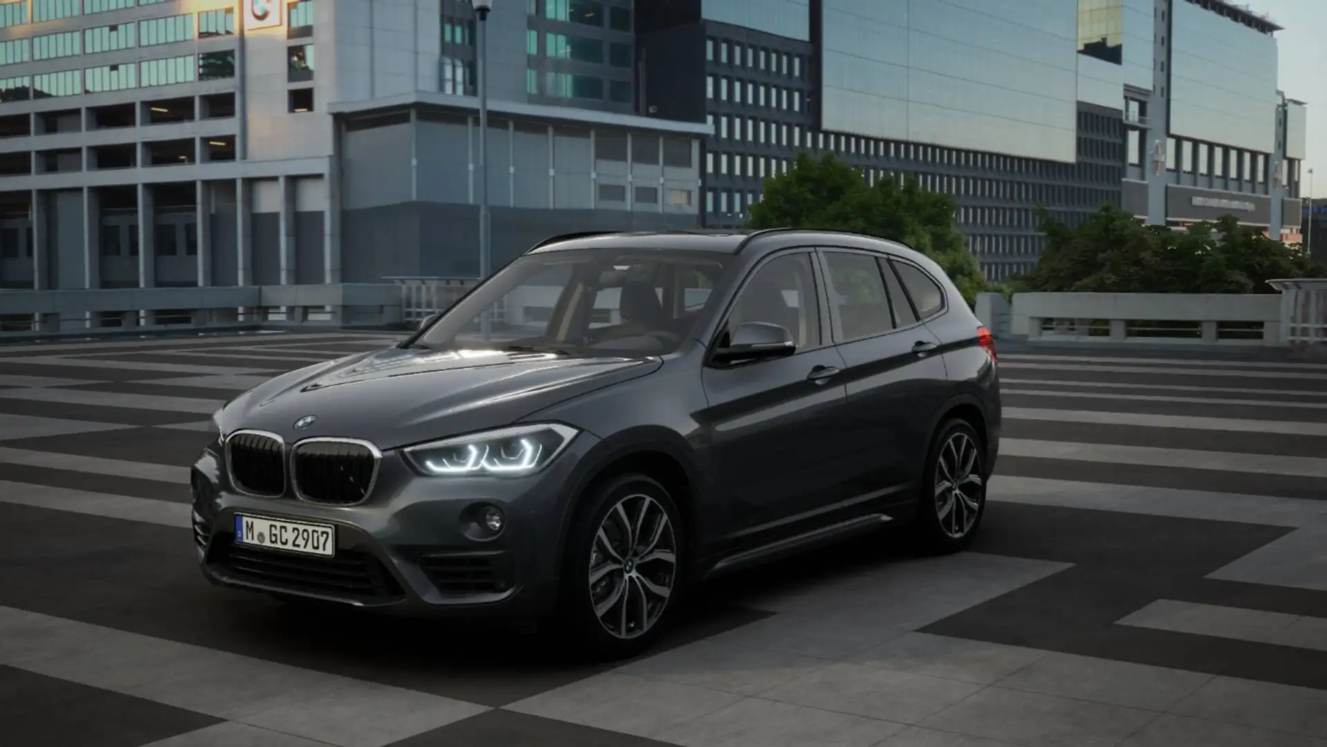 BMW X1 sDrive18d Sport Line PanoSD LED ParkAss HiFi Sport Grijs - 1