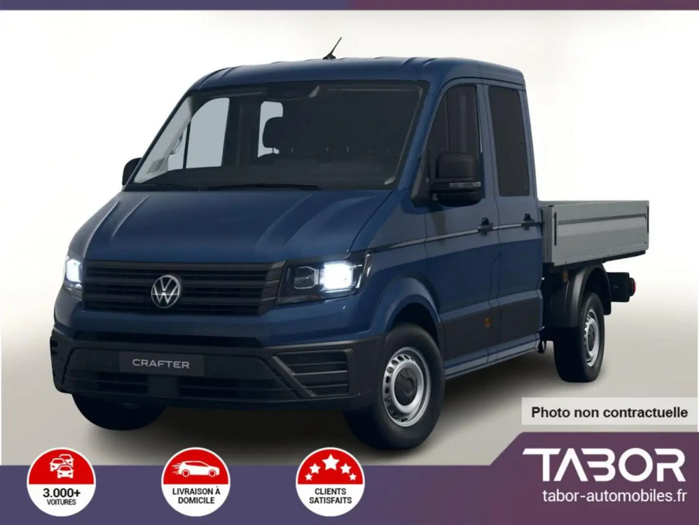 Volkswagen Crafter Pritsche 35 2.0 TDI 140 DOKA Bleu - 1
