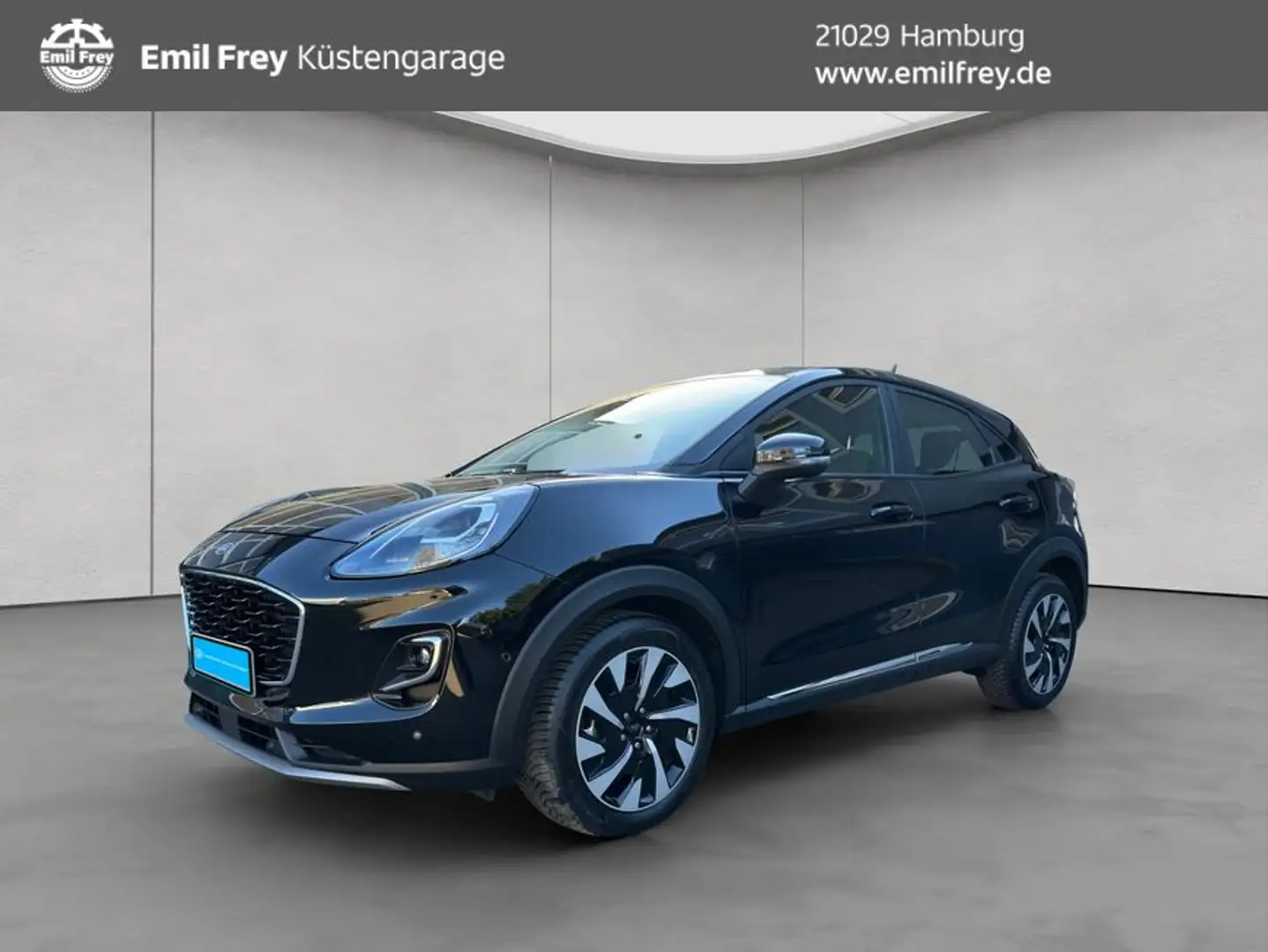 Ford Puma 1.0 EcoBoost Hybrid TITANIUM KLIMA NAVI GRA Чорний - 1